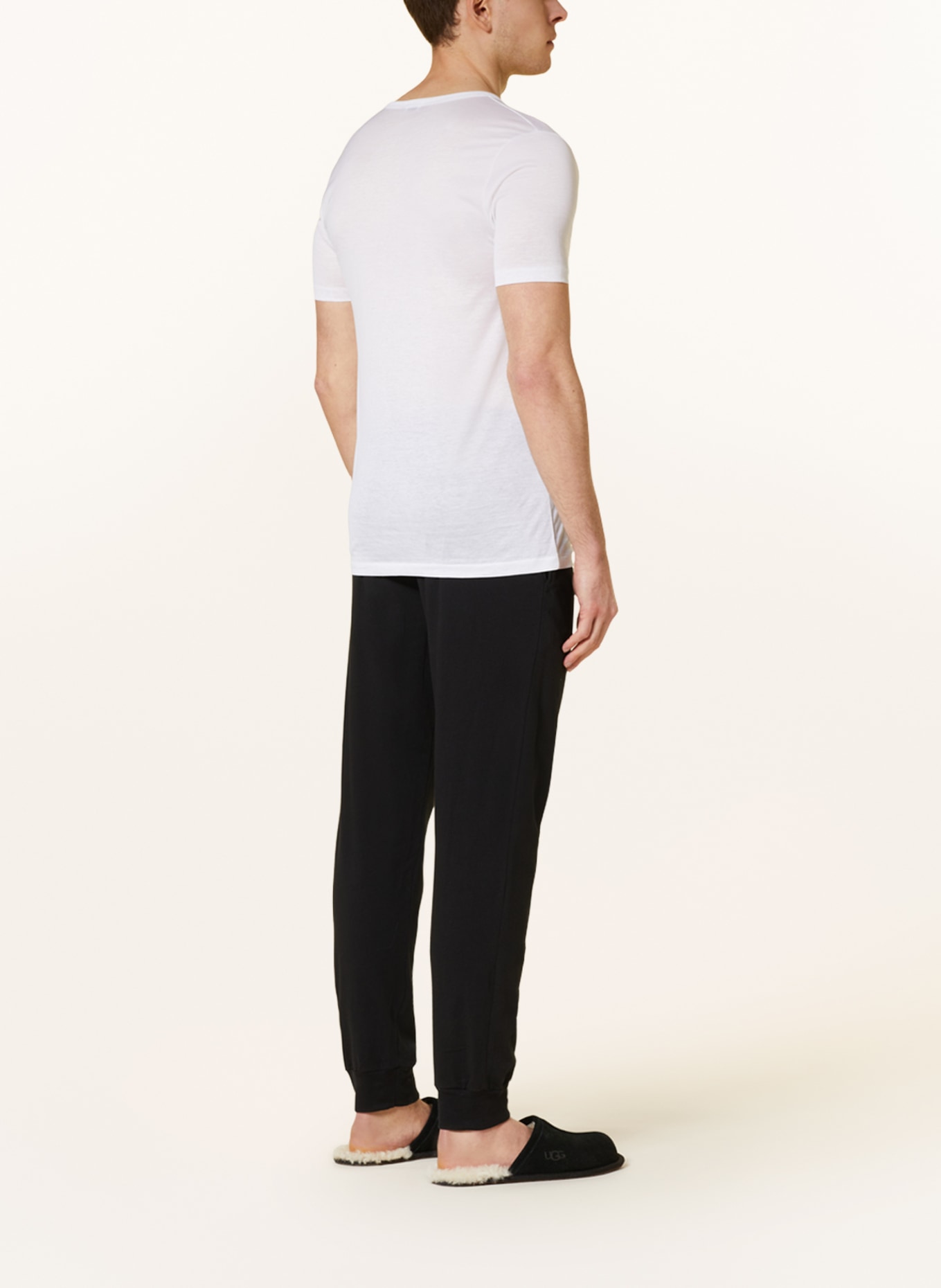zimmerli V-neck shirt ROYAL CLASSIC, Color: WHITE (Image 3)