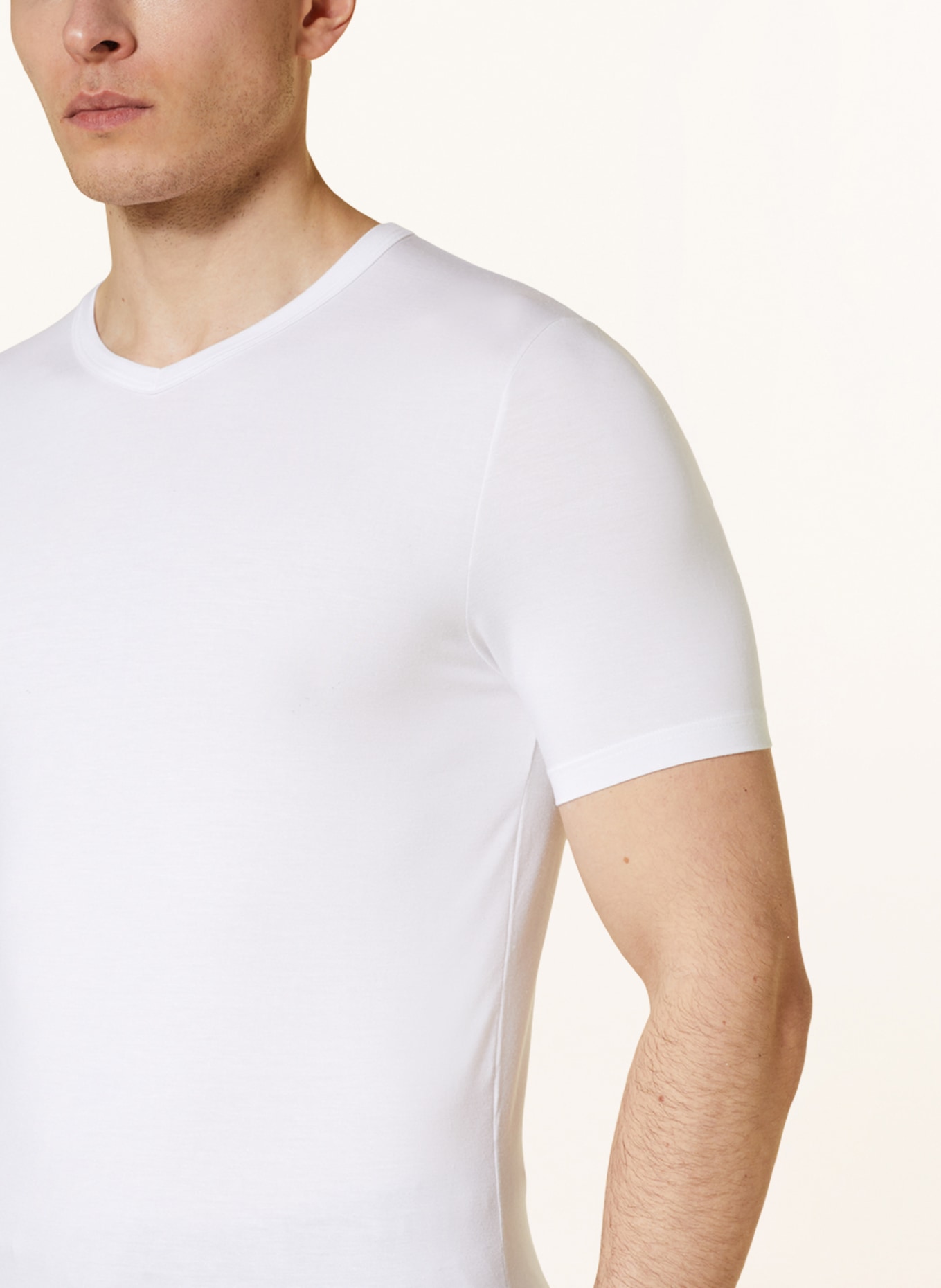 zimmerli T-shirt PURENESS, Color: WHITE (Image 4)
