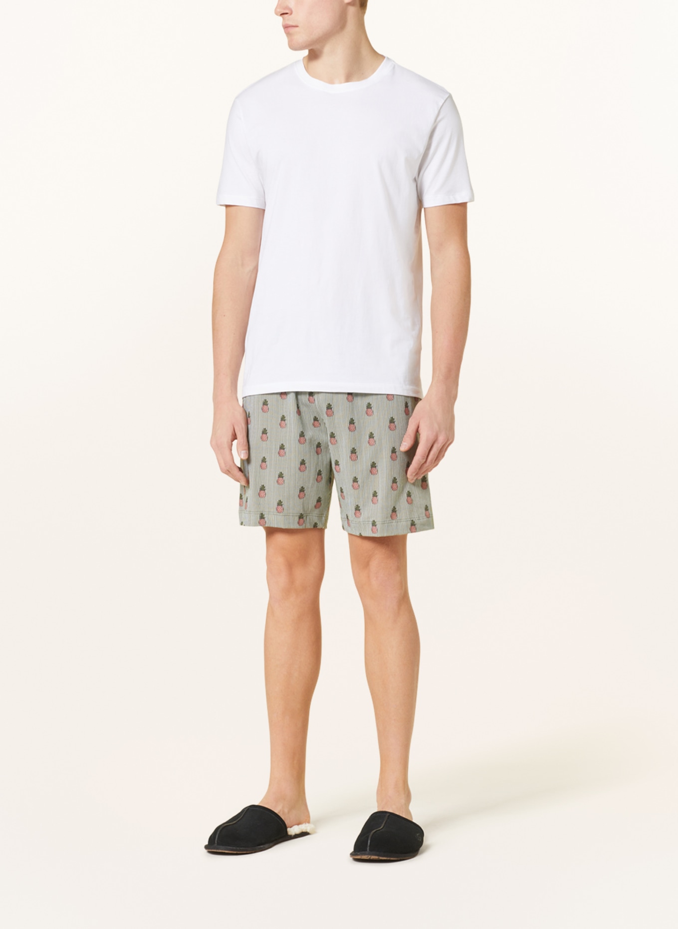 Pineapple pajama shorts top