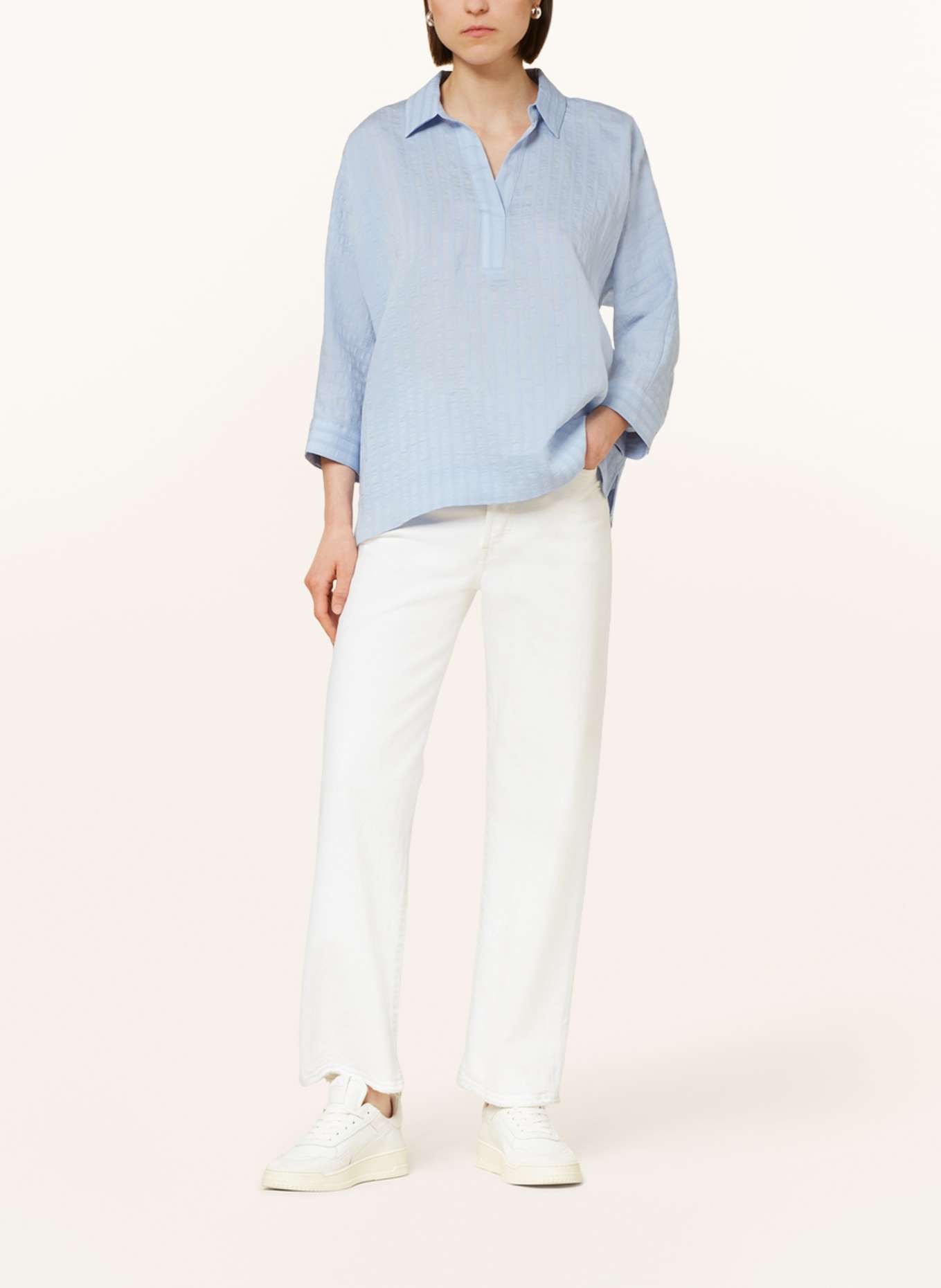 OPUS Shirt blouse FOMA SUNNY, Color: LIGHT BLUE (Image 2)