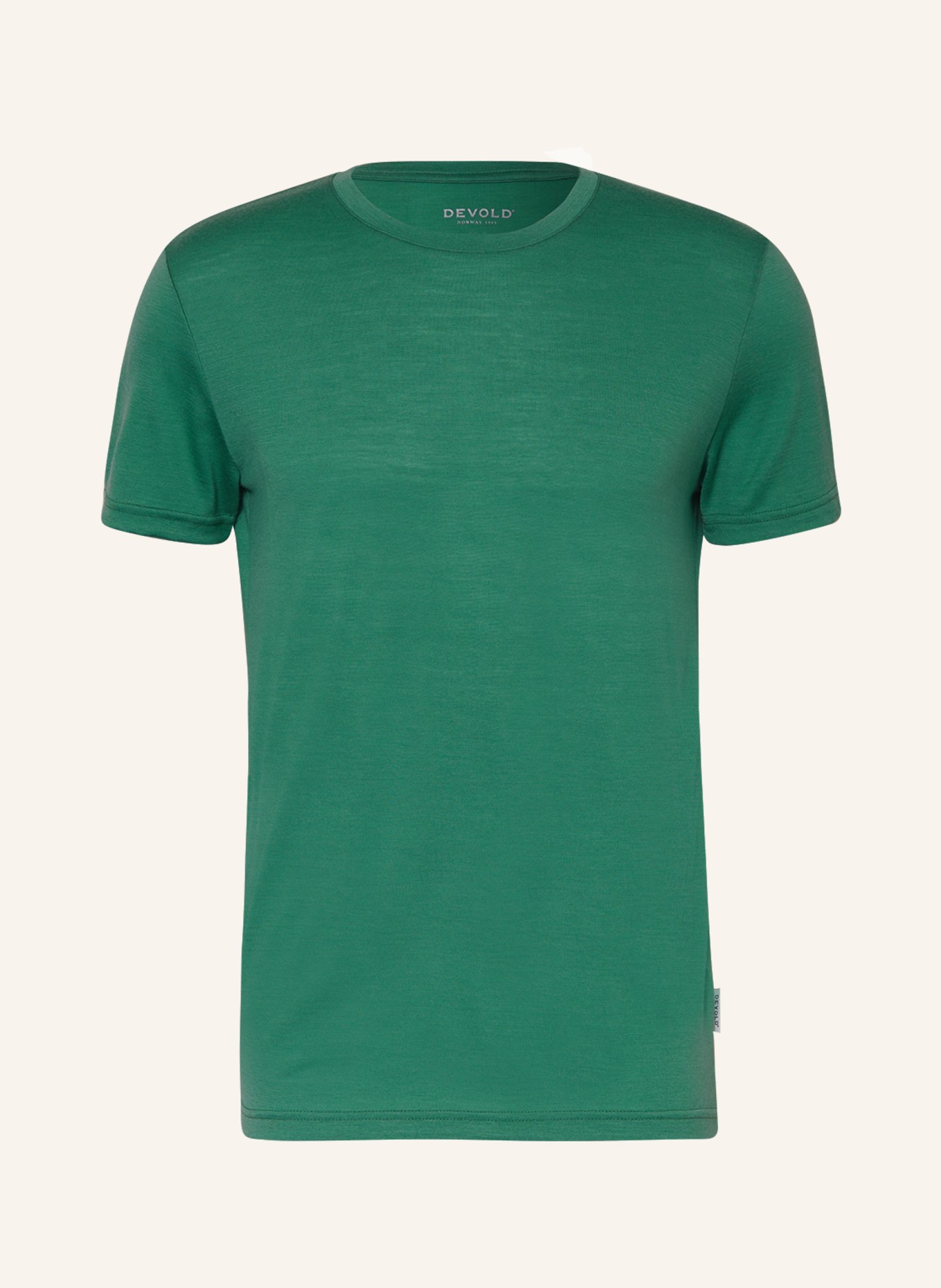 DEVOLD T-shirt EIKA MERINO 150, Kolor: ZIELONY (Obrazek 1)