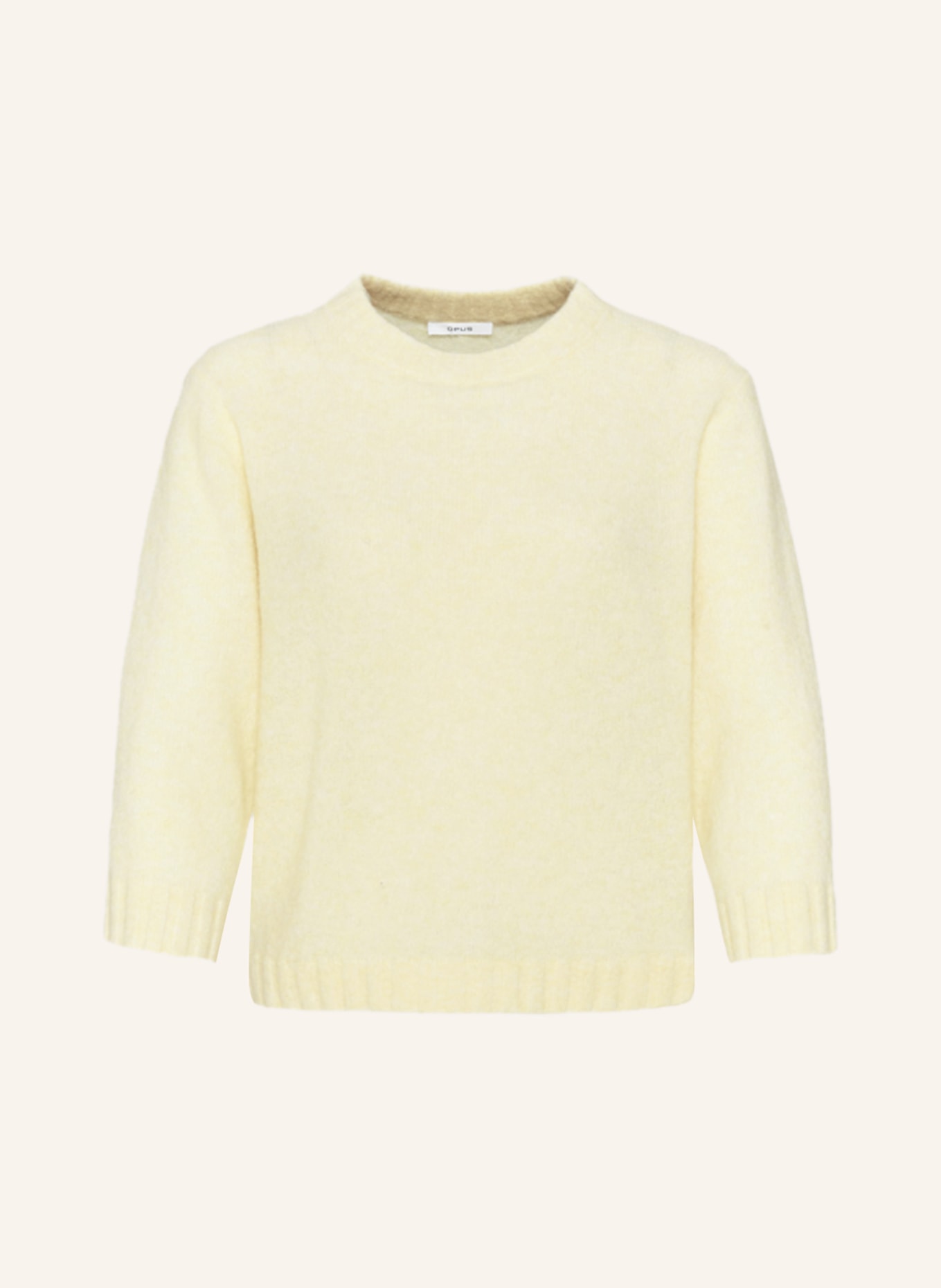 OPUS Sweater PUTZI with 3/4 sleeves, Color: YELLOW (Image 1)