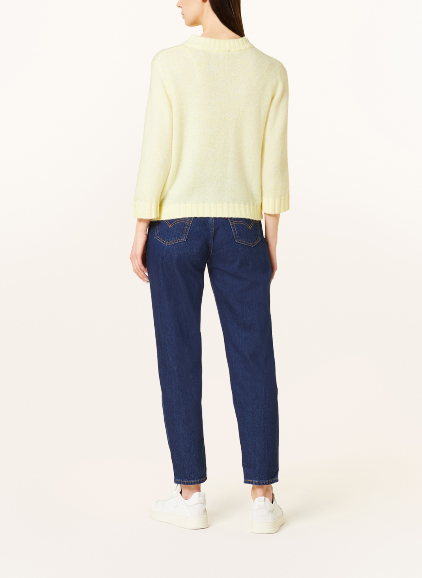 OPUS Sweater PUTZI with 3/4 sleeves, Color: YELLOW (Image 3)
