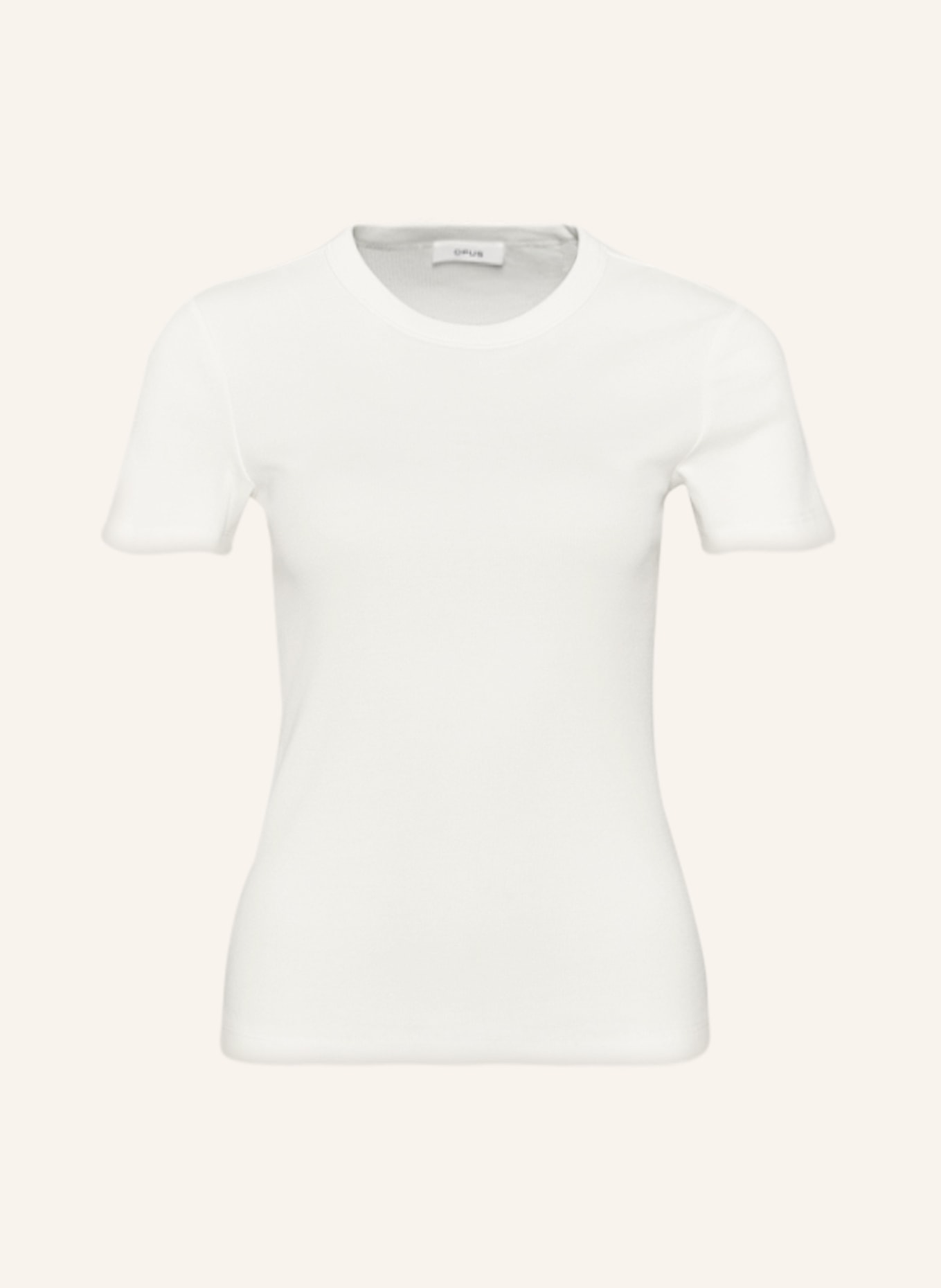OPUS T-shirt SAMUNA, Kolor: KREMOWY (Obrazek 1)