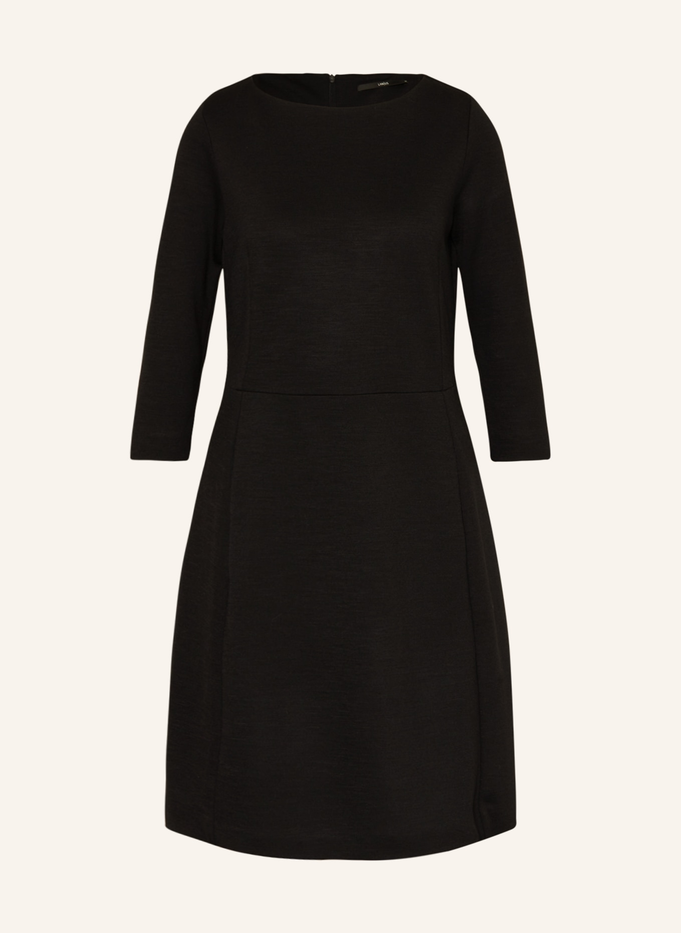 LANIUS Jersey dress with 3/4 sleeves, Color: BLACK (Image 1)
