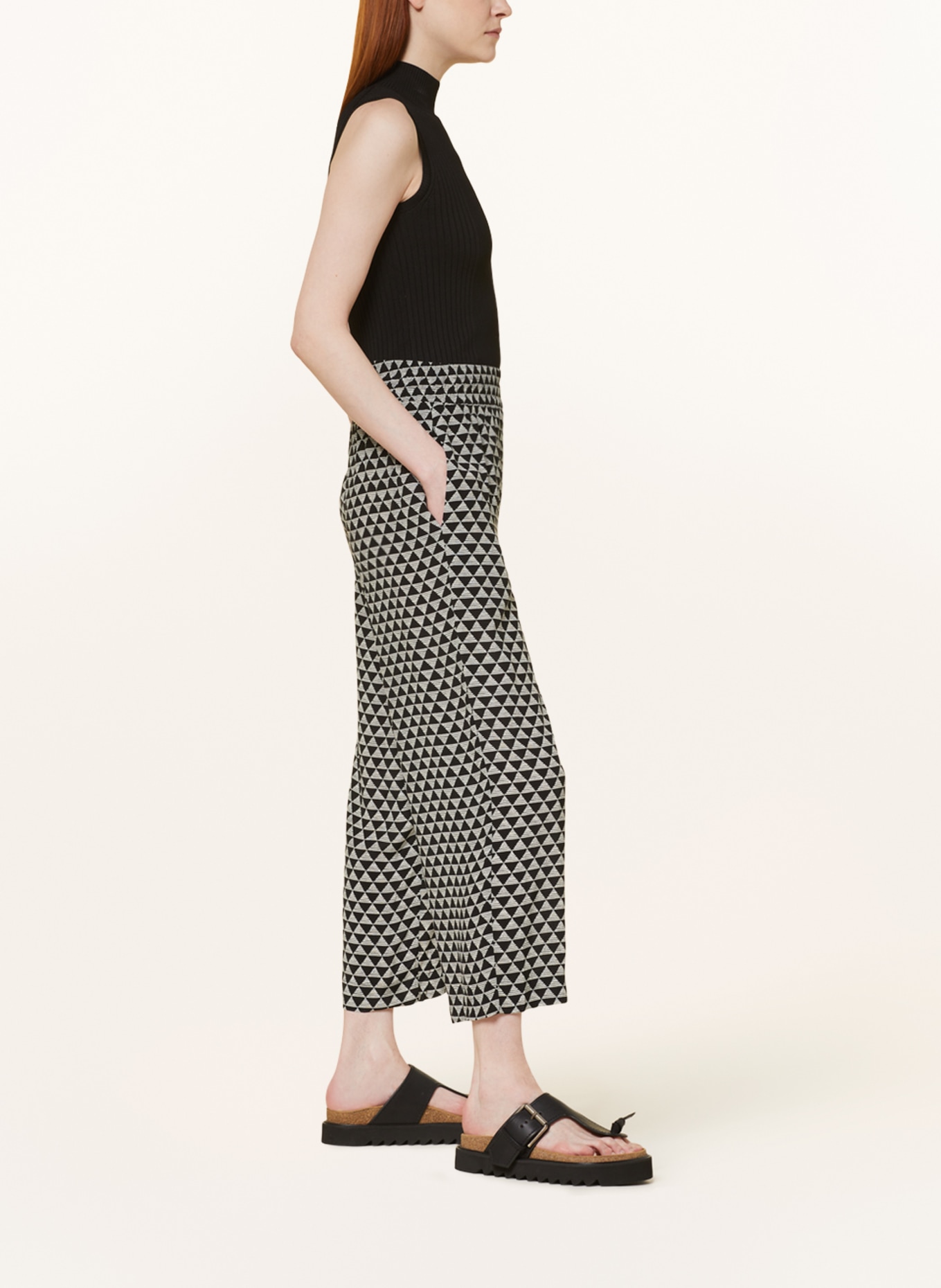 WHISTLES Culottes, Color: BLACK/ WHITE (Image 4)