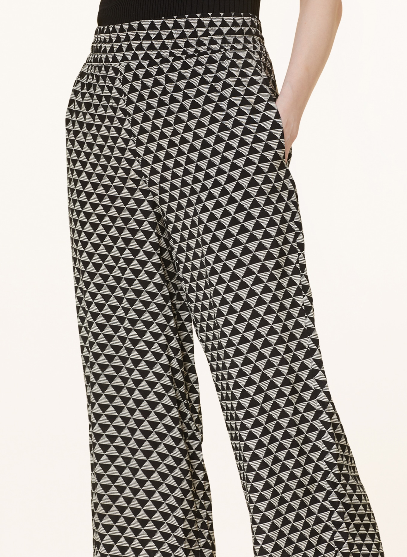 WHISTLES Culottes, Color: BLACK/ WHITE (Image 5)