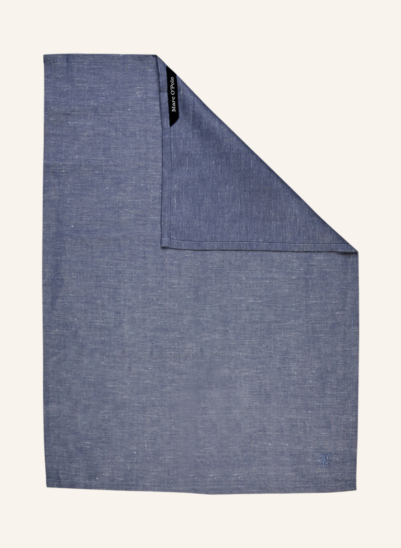 Marc O'Polo Dish towel AKALLA with linen, Color: BLUE (Image 2)