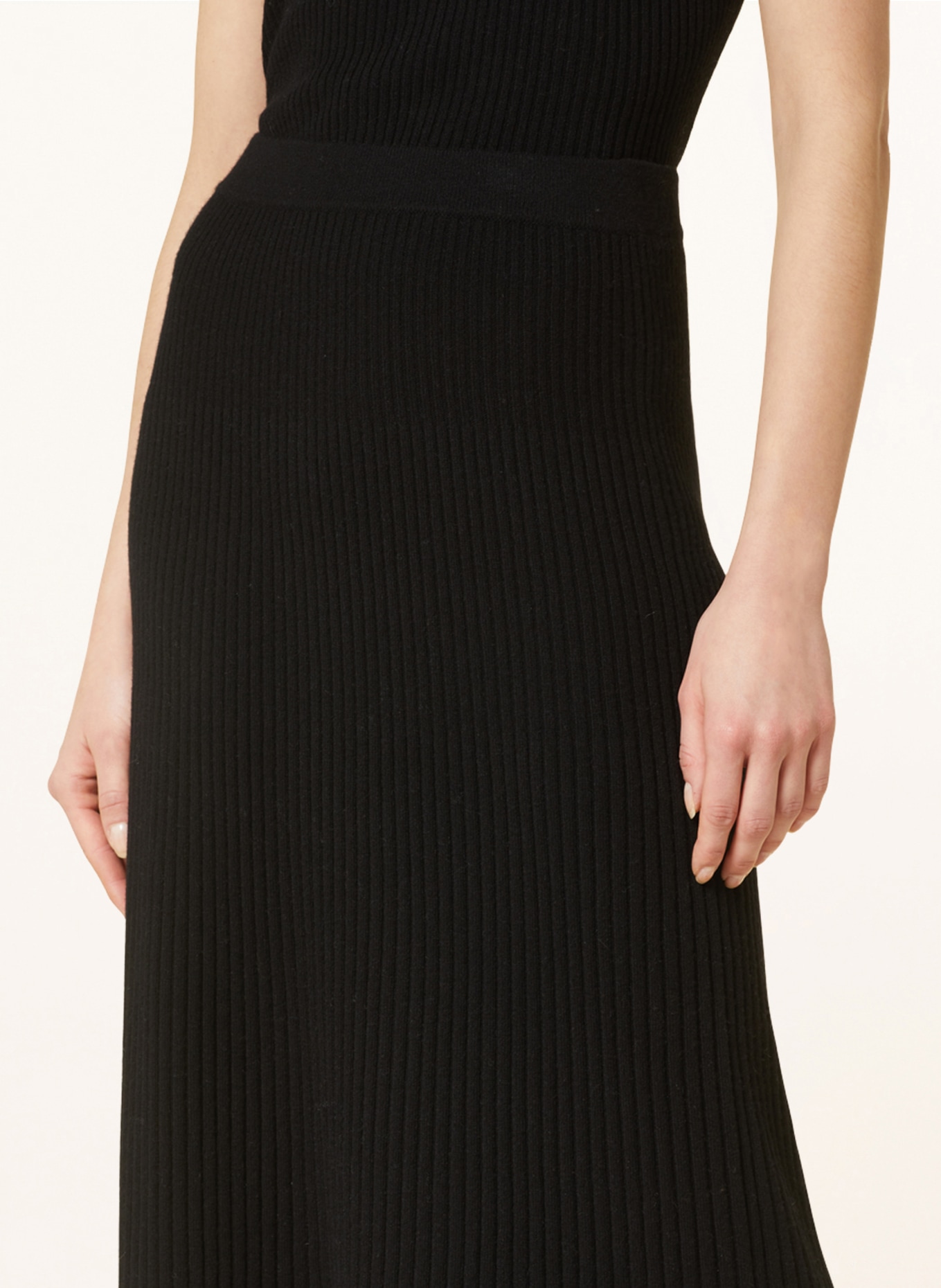 360CASHMERE Knit skirt KATE in cashmere, Color: BLACK (Image 4)