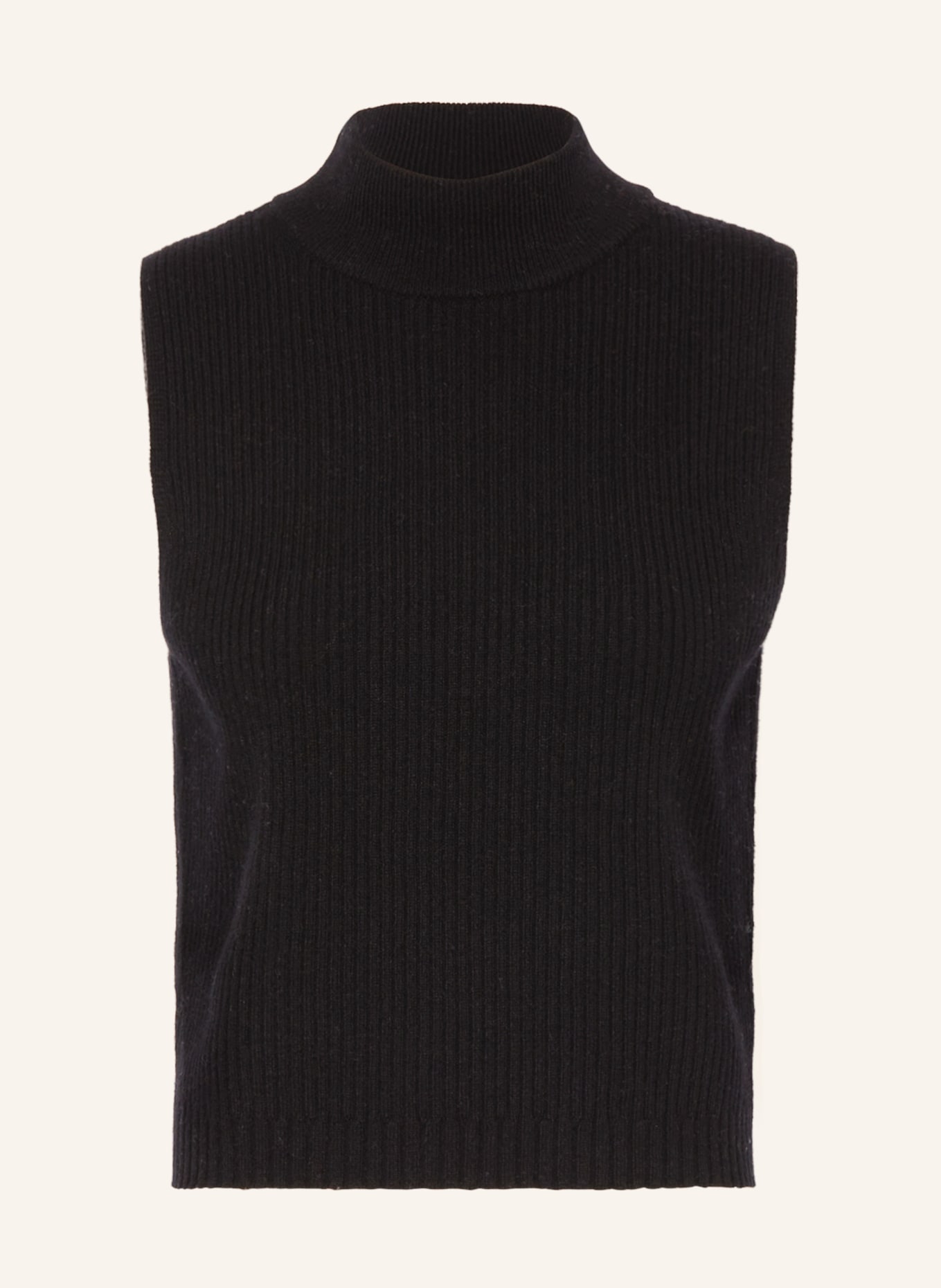 360CASHMERE Cashmere sweater vest AUBREY, Color: BLACK (Image 1)