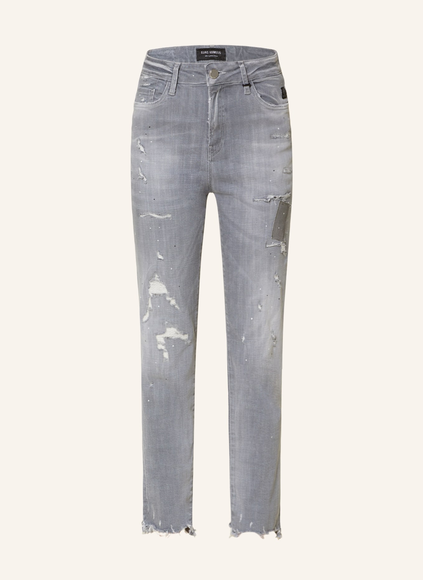 ELIAS RUMELIS Straight Jeans ERZIVA, Farbe: 676 pale gray (Bild 1)