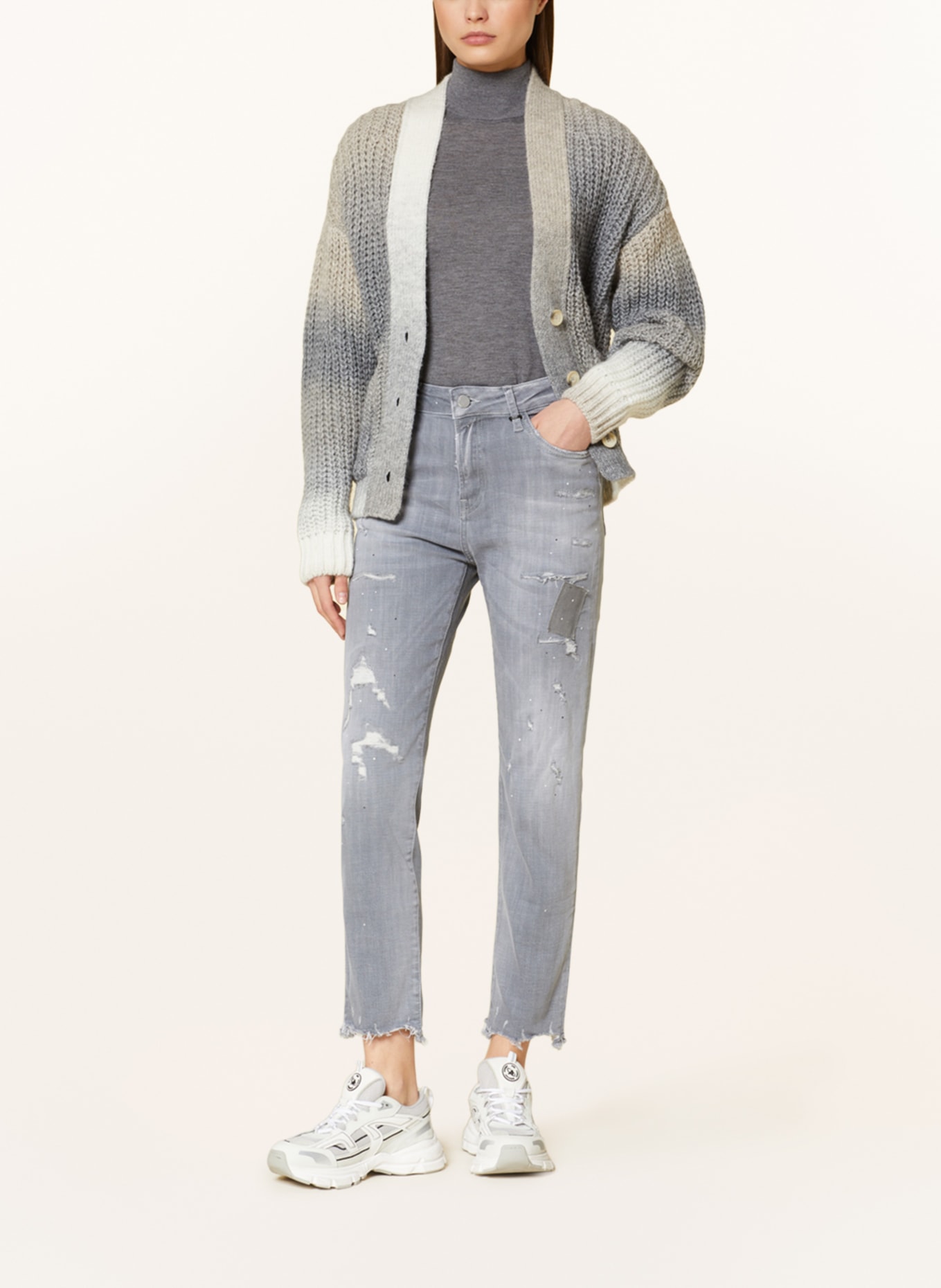 ELIAS RUMELIS Straight Jeans ERZIVA, Farbe: 676 pale gray (Bild 2)