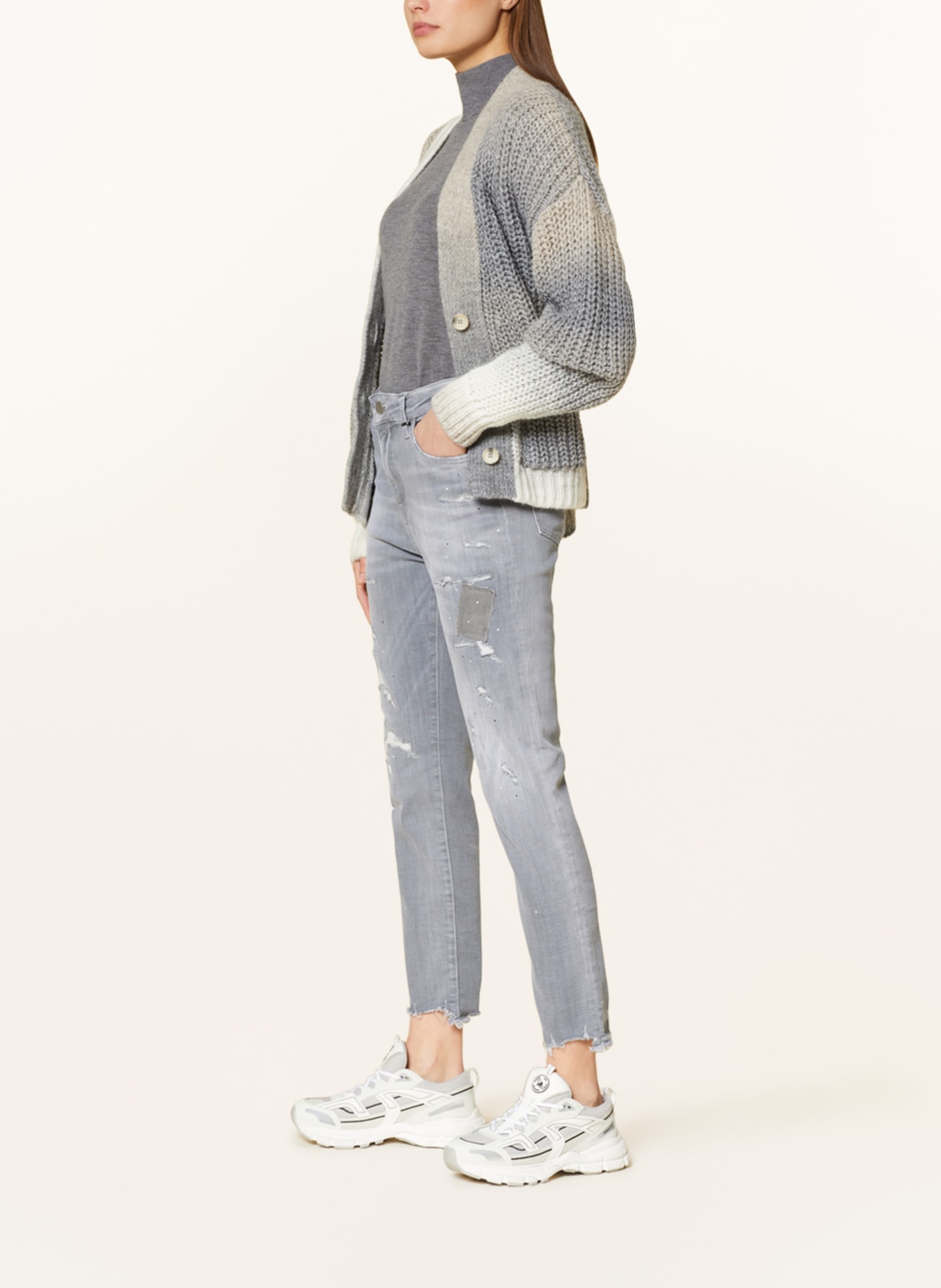 ELIAS RUMELIS Straight Jeans ERZIVA, Farbe: 676 pale gray (Bild 4)