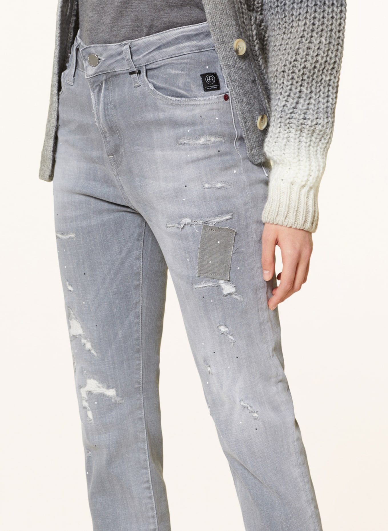 ELIAS RUMELIS Straight Jeans ERZIVA, Farbe: 676 pale gray (Bild 5)