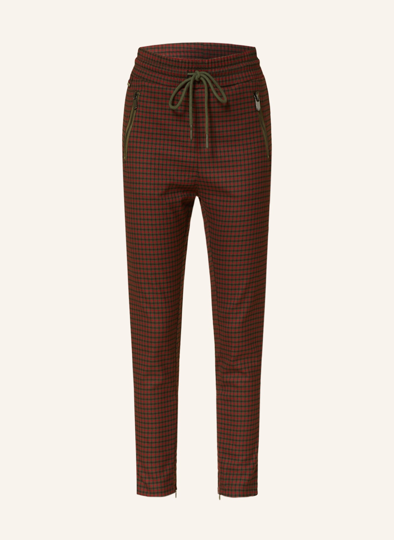 ELIAS RUMELIS Suit trousers ERPIPER, Color: OLIVE/ RED/ BLACK (Image 1)