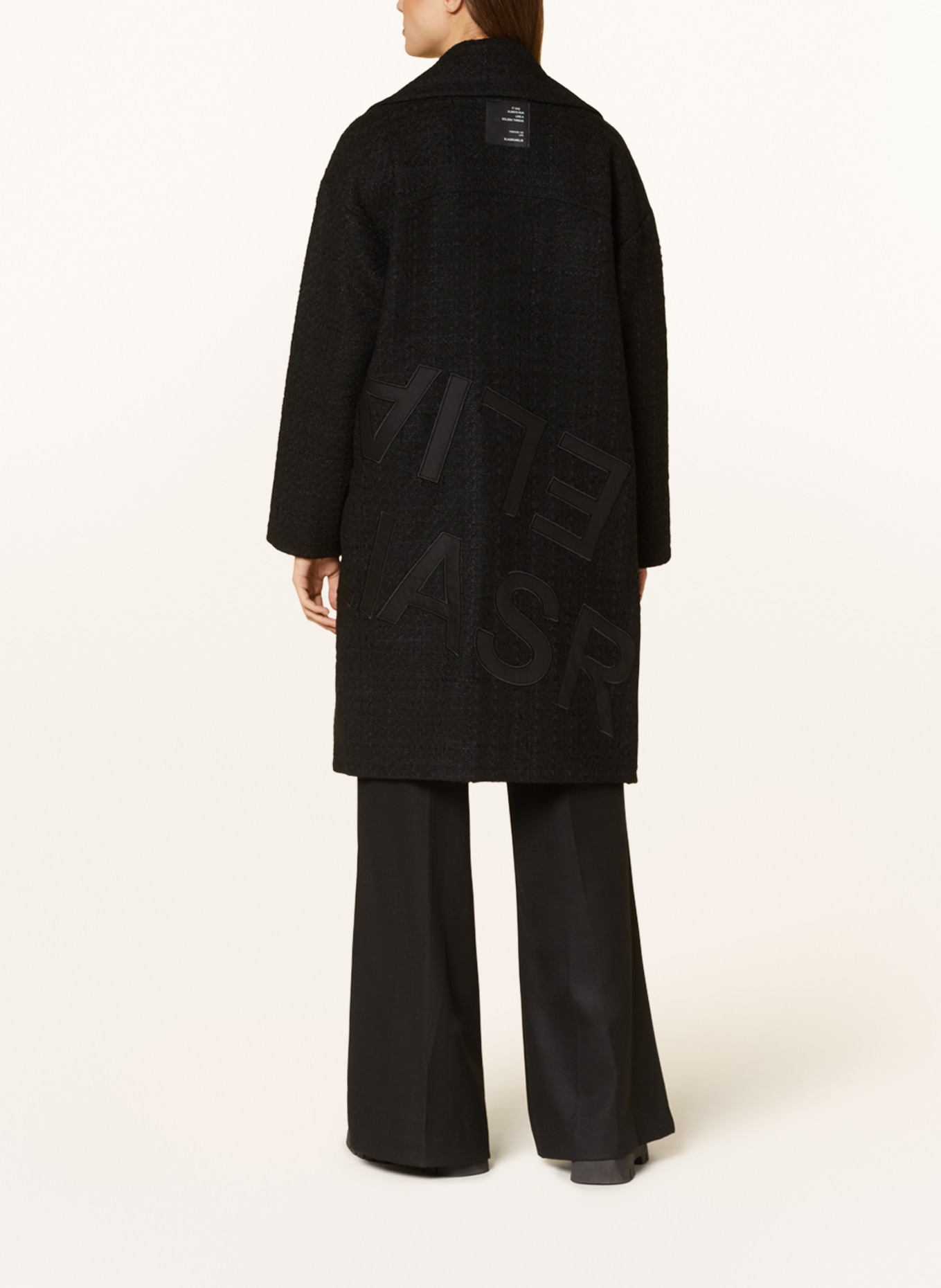 ELIAS RUMELIS Bouclé coat DALIA, Color: BLACK (Image 3)