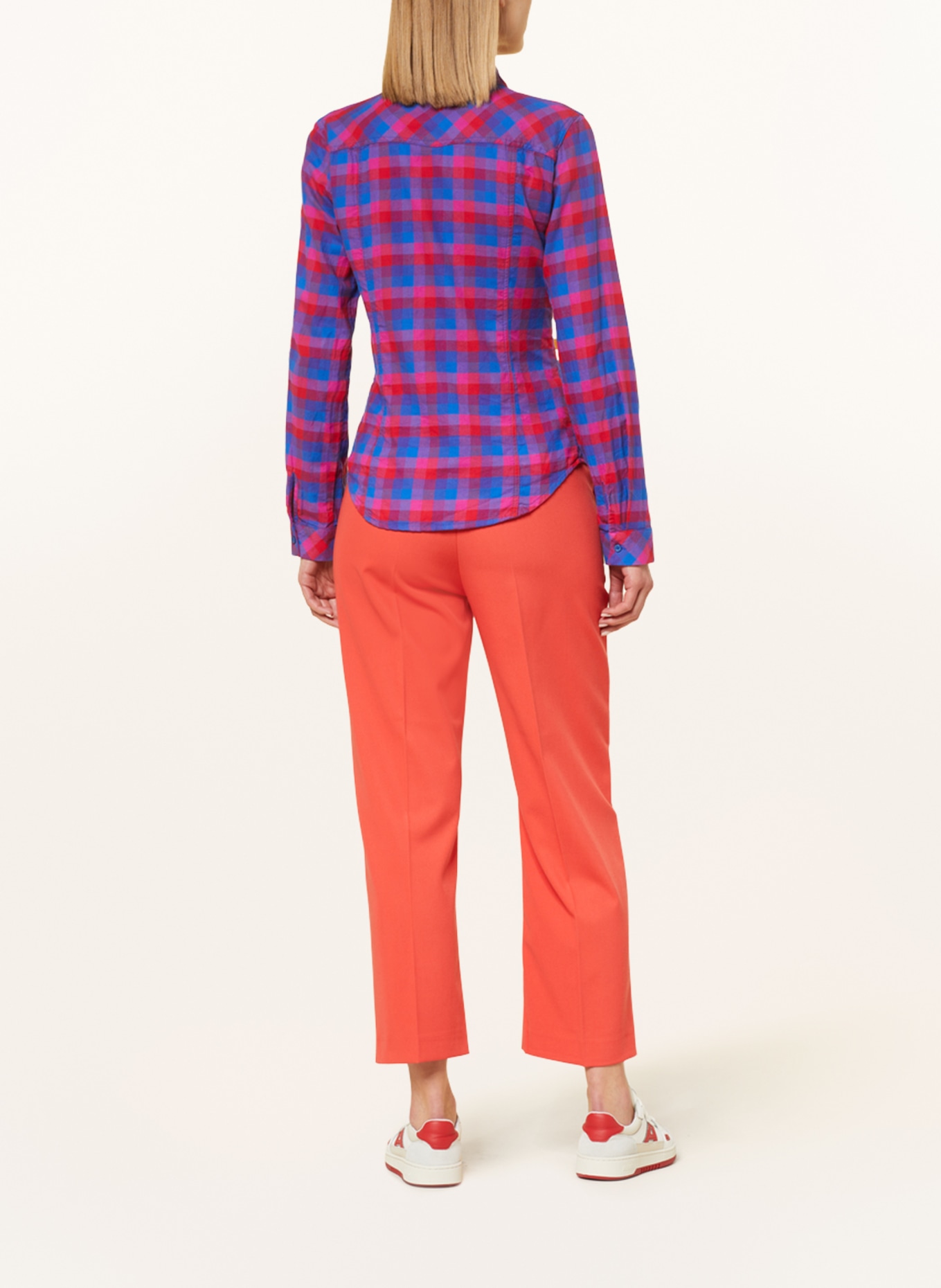 RISY & JERFS Shirt blouse NEW CASTLE, Color: BLUE/ PINK/ RED (Image 3)