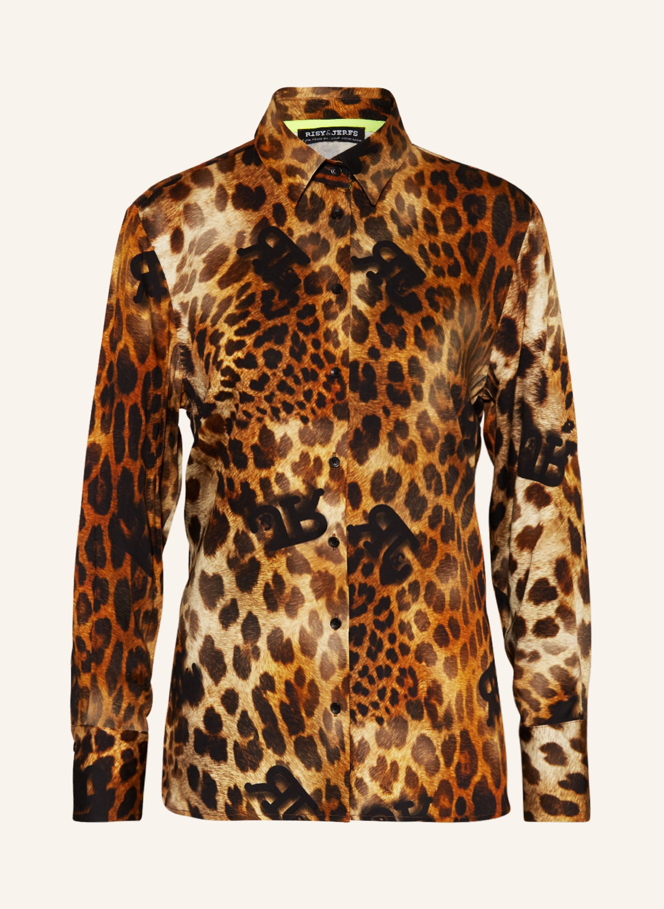 RISY & JERFS Shirt blouse MADRID, Color: BROWN/ DARK BROWN (Image 1)