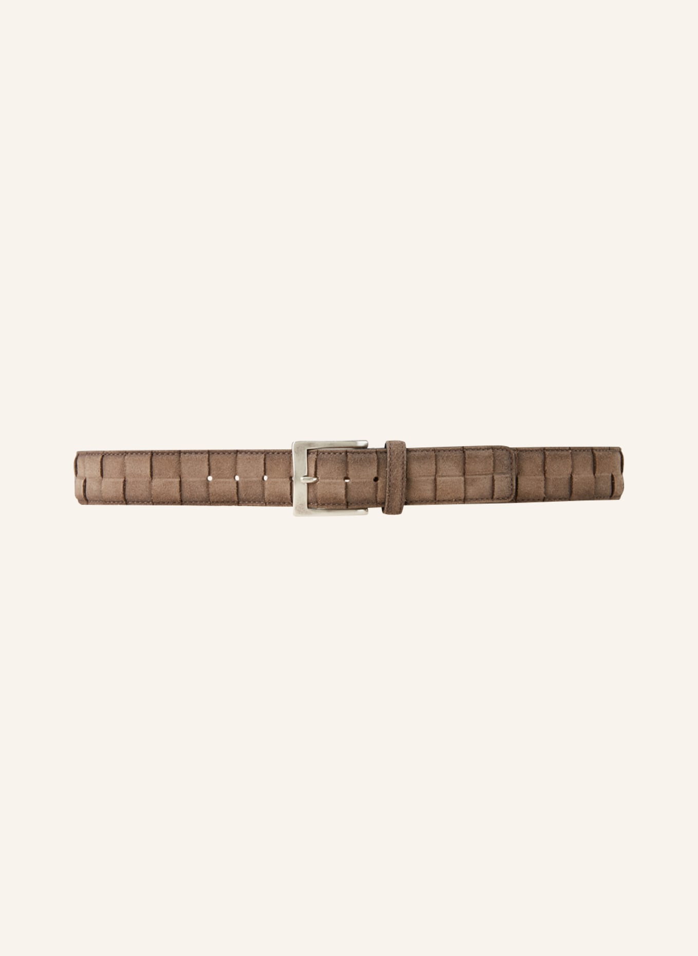 VENETA CINTURE Braided belt made of leather, Color: BROWN (Image 2)