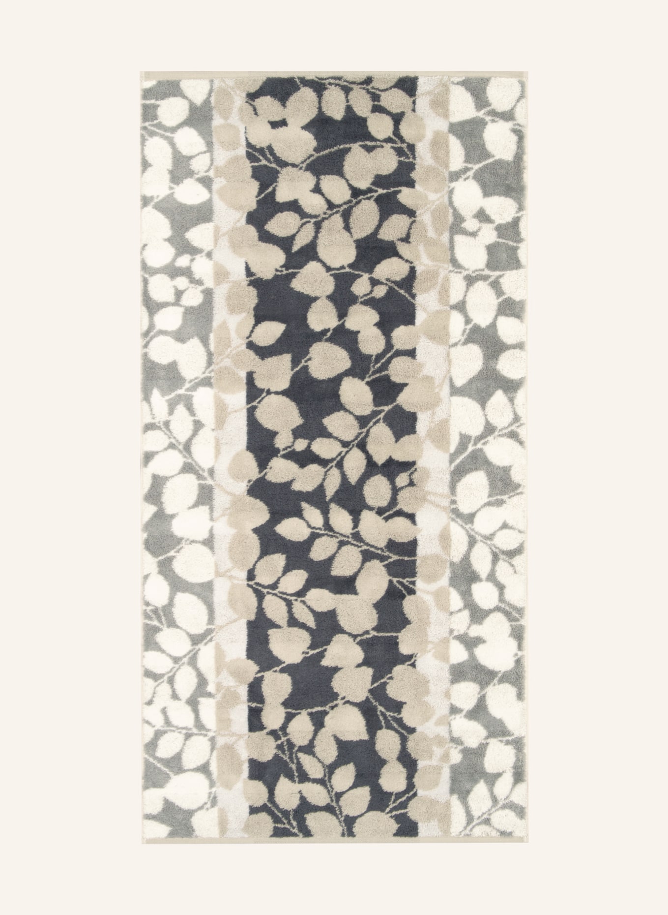 Cawö Handtuch, Farbe: BEIGE/ GRAU/ WEISS (Bild 1)