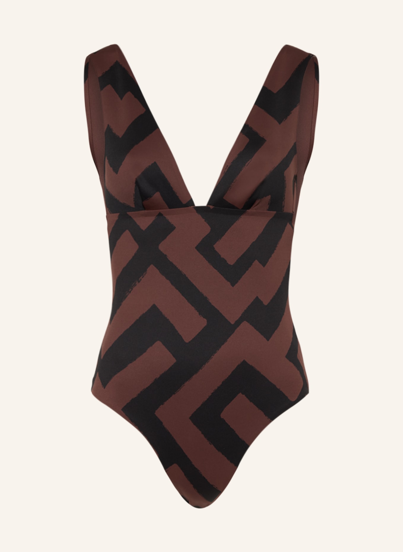 COS Swimsuit, Color: BROWN/ BLACK (Image 1)