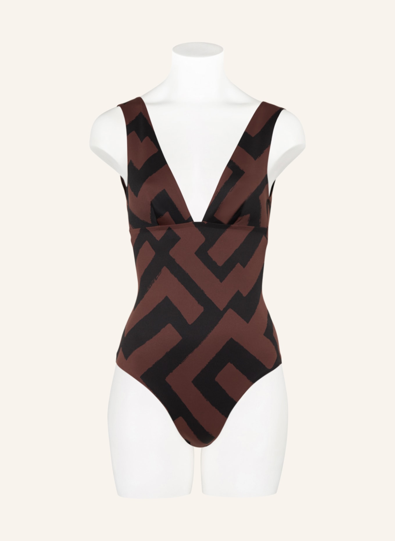 COS Swimsuit, Color: BROWN/ BLACK (Image 2)