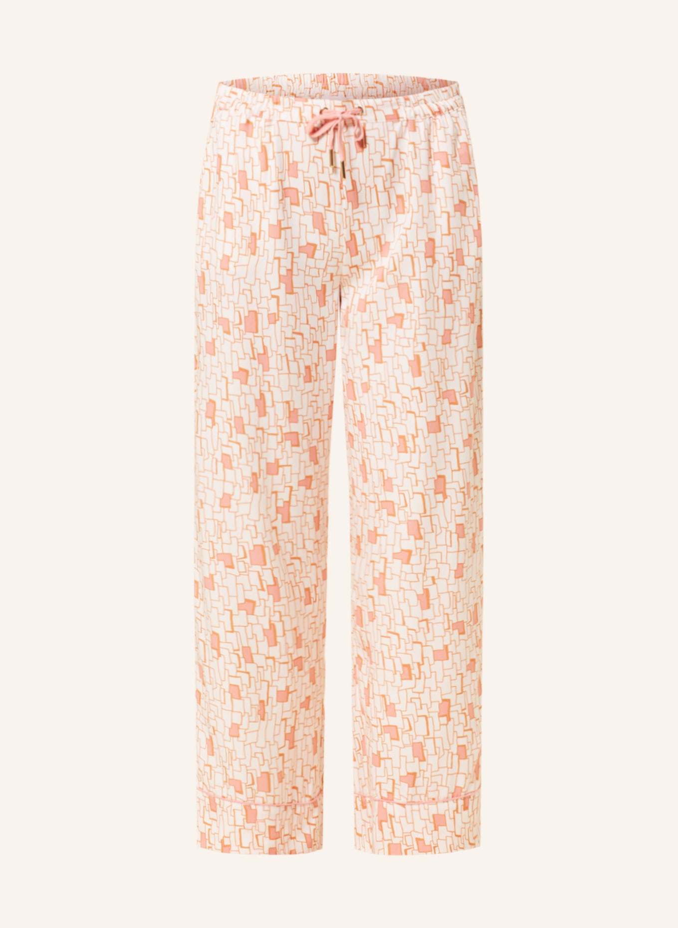 CHANTELLE Pajama pants HAZEL, Color: SALMON/ LIGHT BROWN/ ECRU (Image 1)