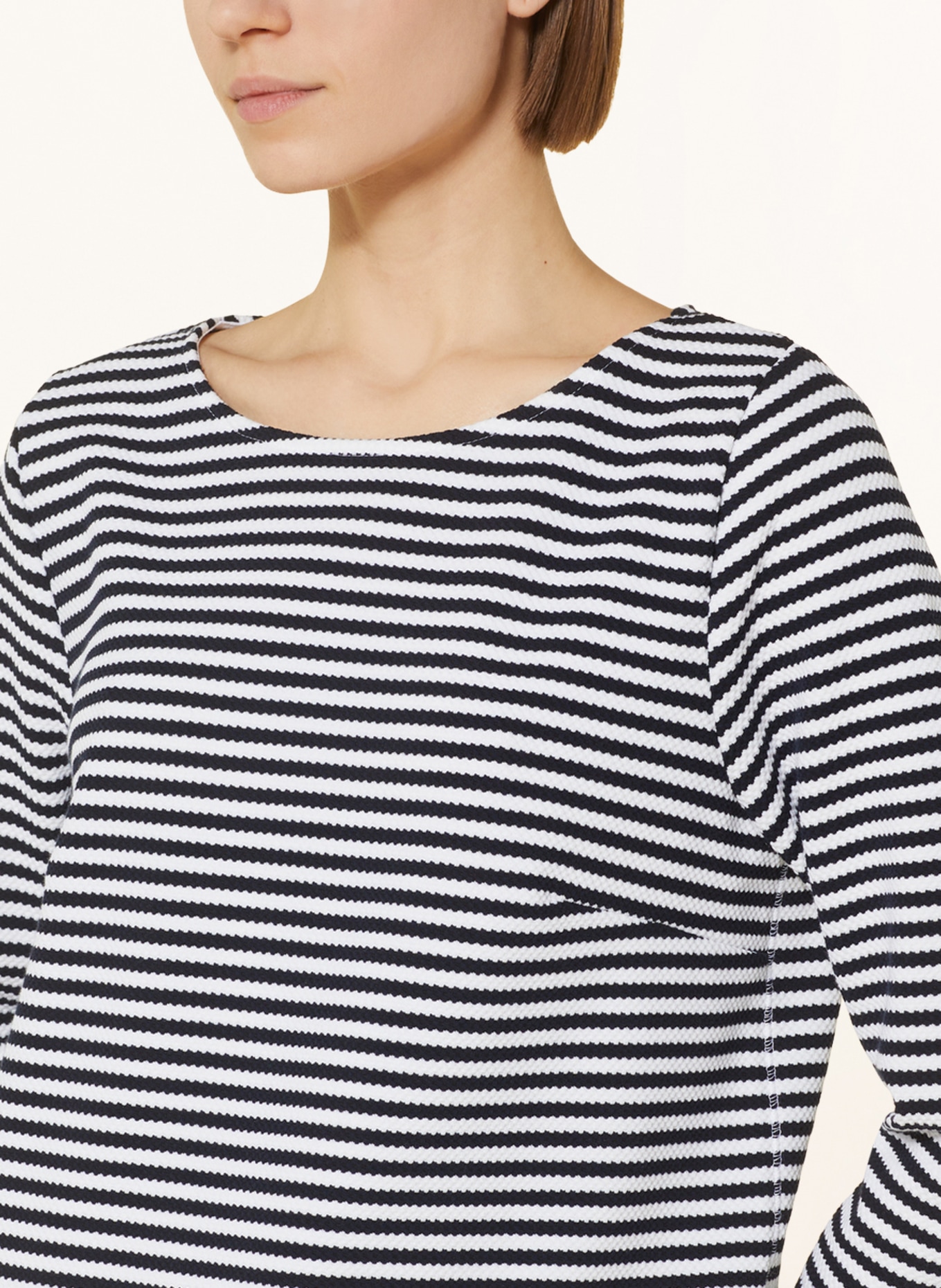 lilienfels Shirt mit 3/4-Arm, Farbe: DUNKELBLAU/ WEISS (Bild 4)