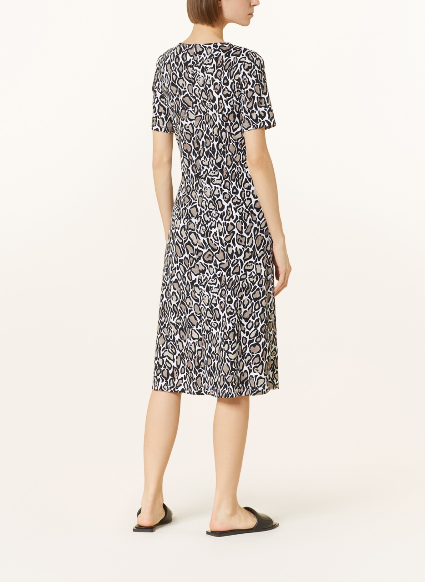 lilienfels Jersey dress, Color: BLACK/ WHITE (Image 3)