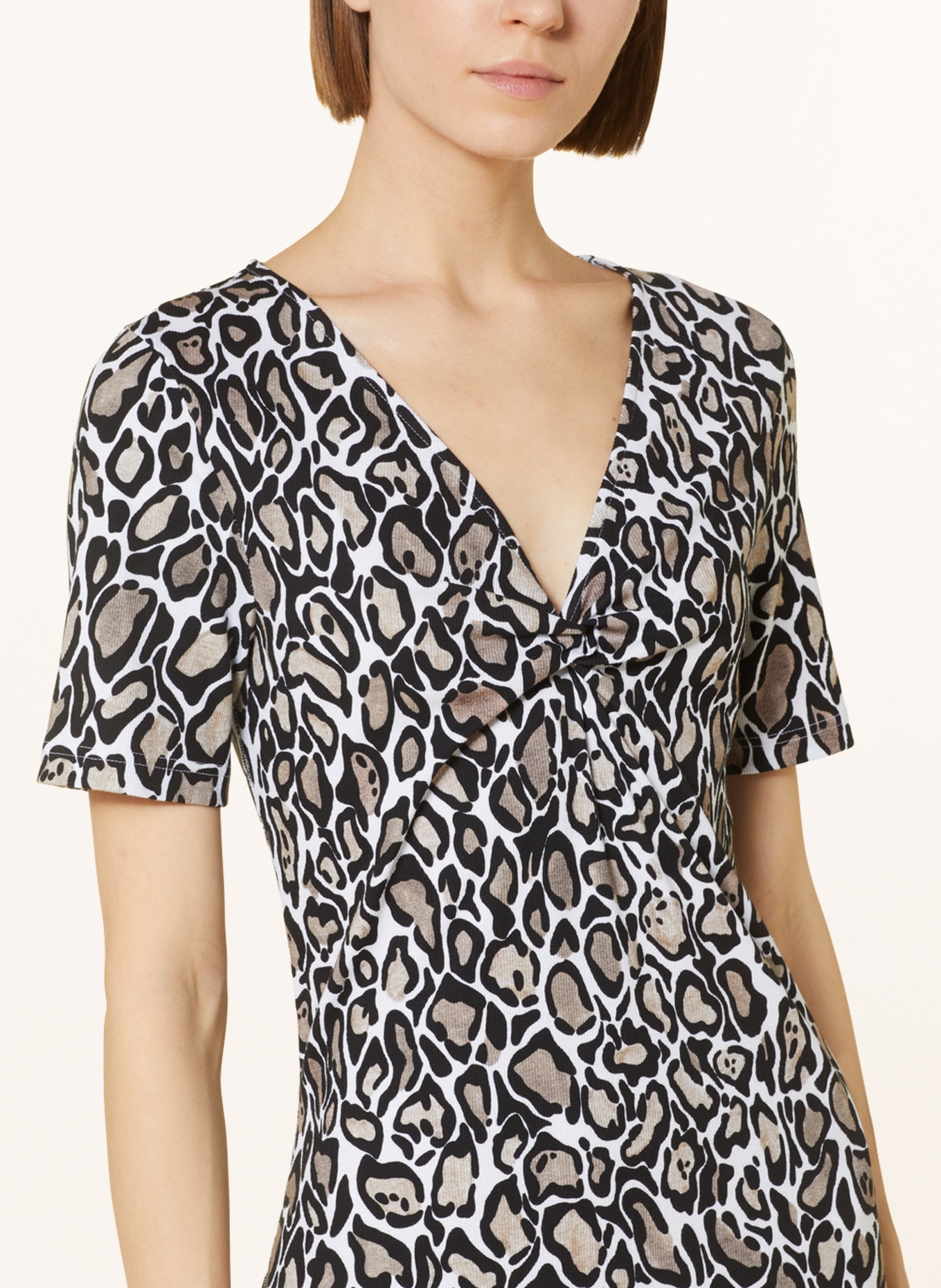 lilienfels Jersey dress, Color: BLACK/ WHITE (Image 4)