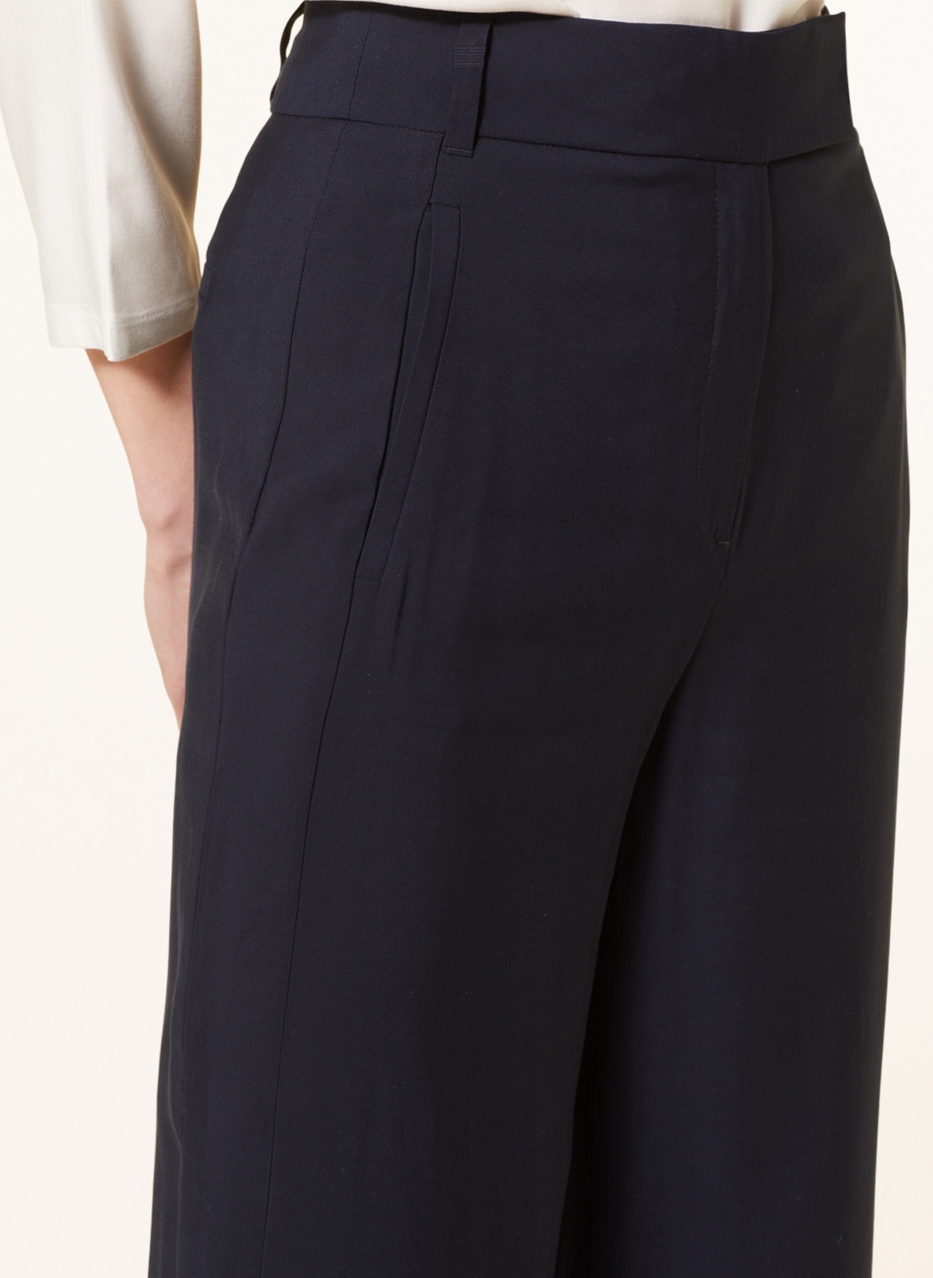 someday 7/8 trousers CAPAN, Color: DARK BLUE (Image 5)
