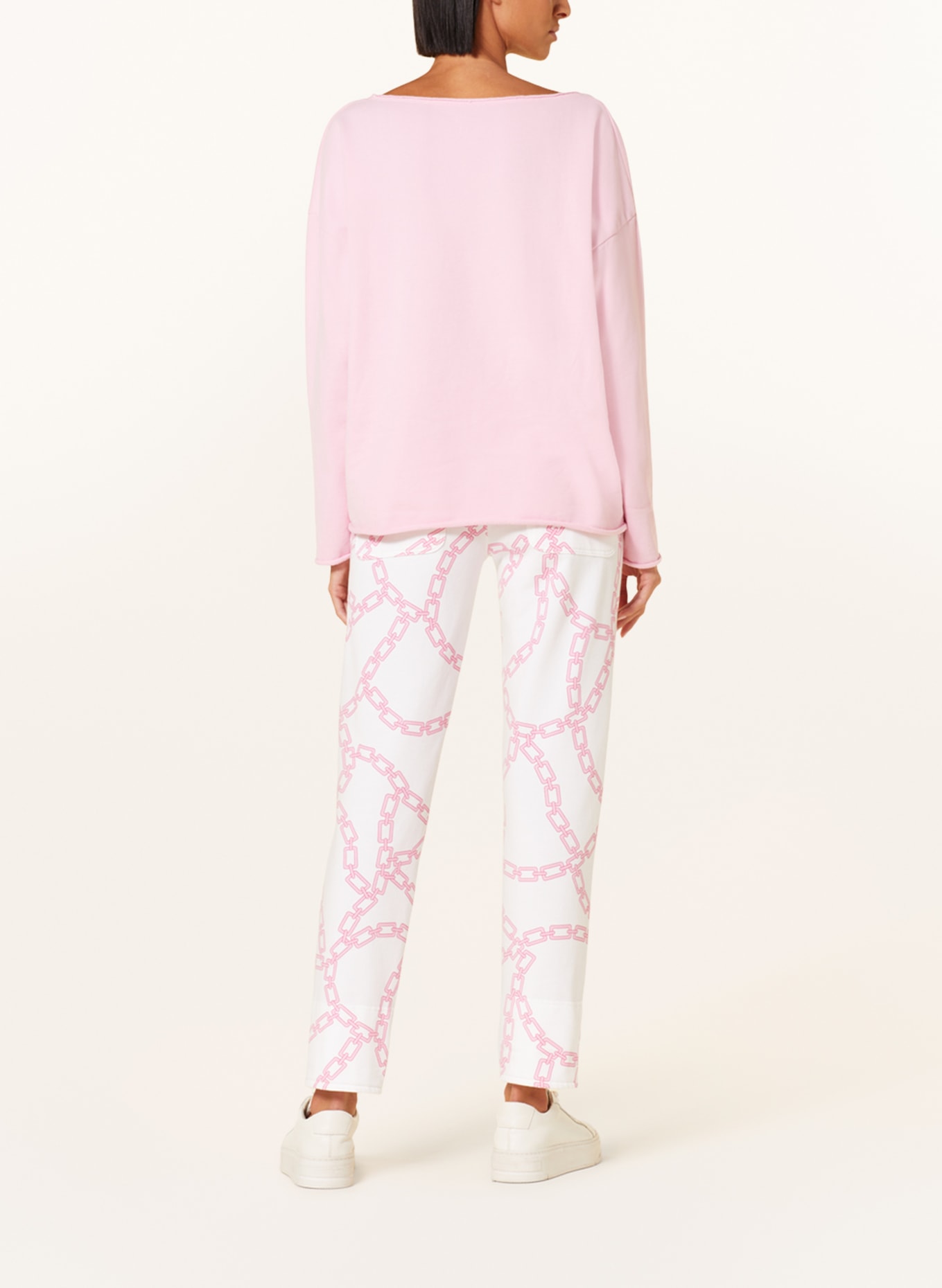 Juvia Sweatpants CATHY, Color: WHITE/ PINK (Image 3)