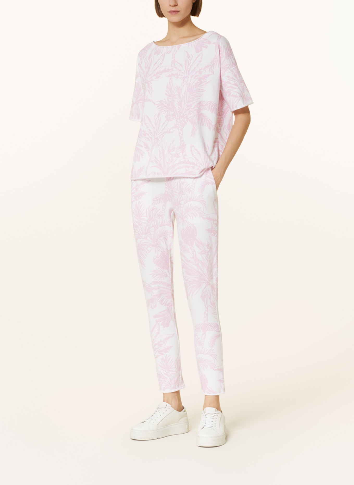 Juvia Sweatpants SMILLA, Color: WHITE/ PINK (Image 2)