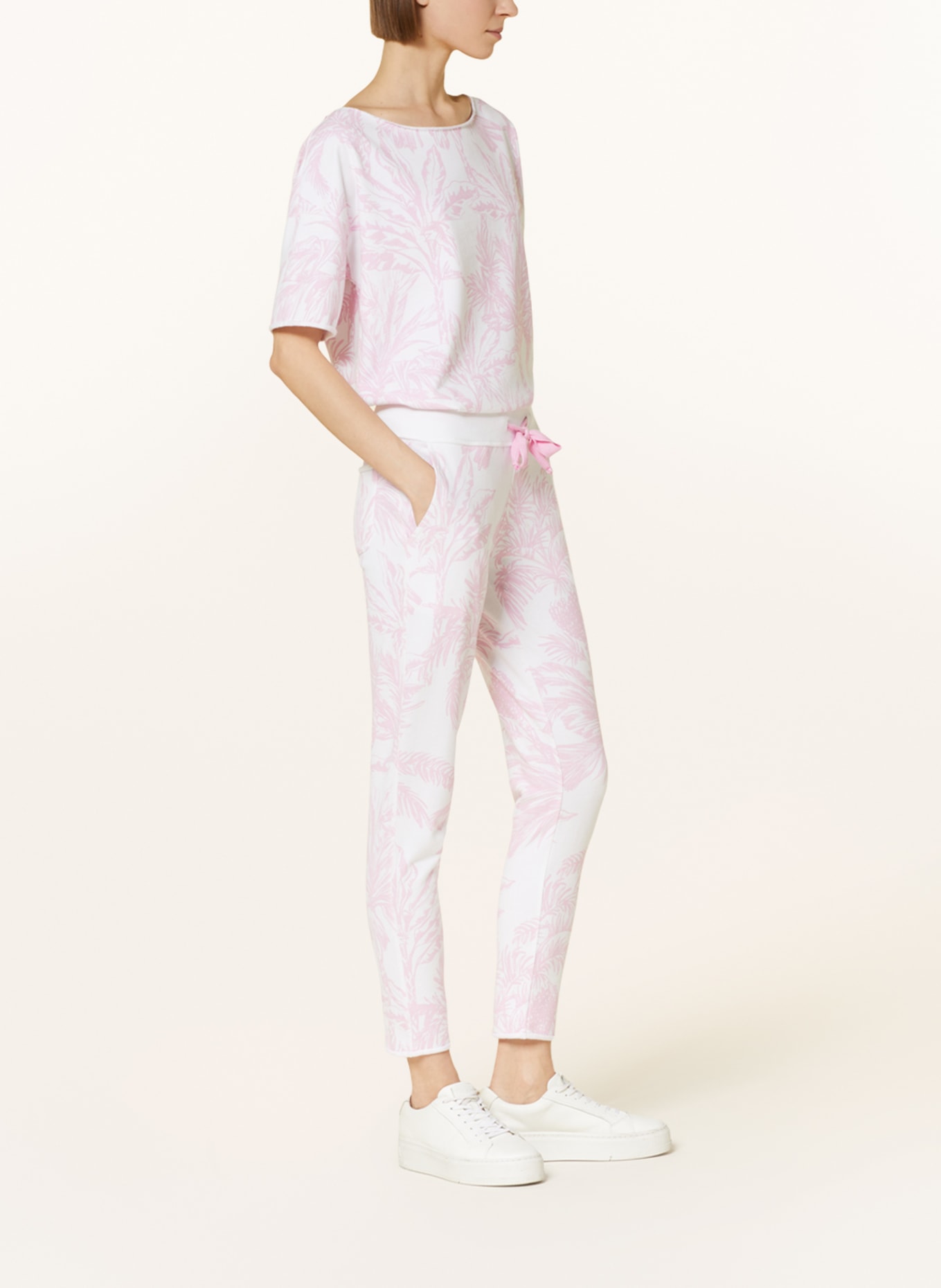 Juvia Sweatpants SMILLA, Color: WHITE/ PINK (Image 4)