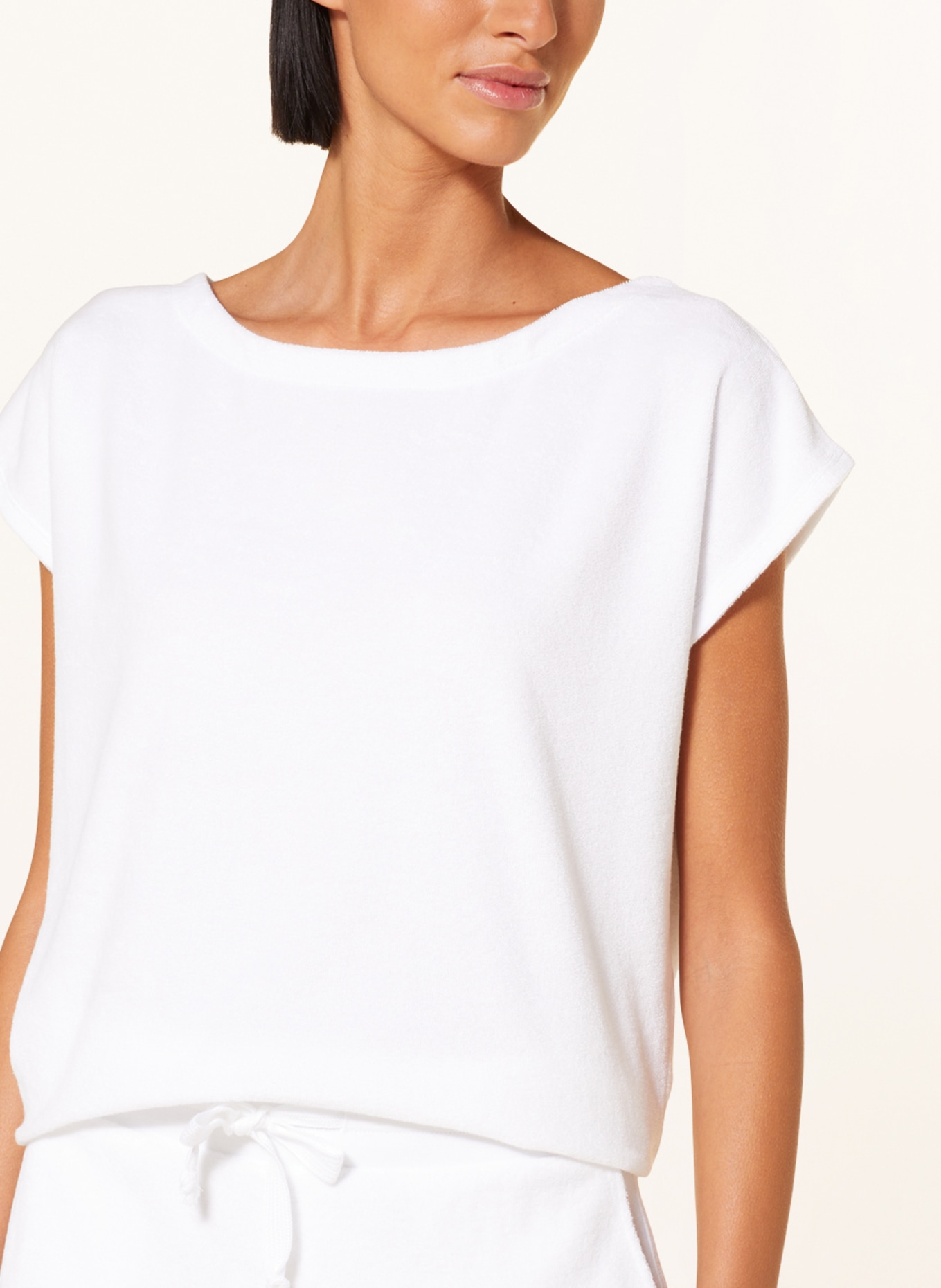 Juvia Terry cloth shirt KIMBERLY, Color: WHITE (Image 4)