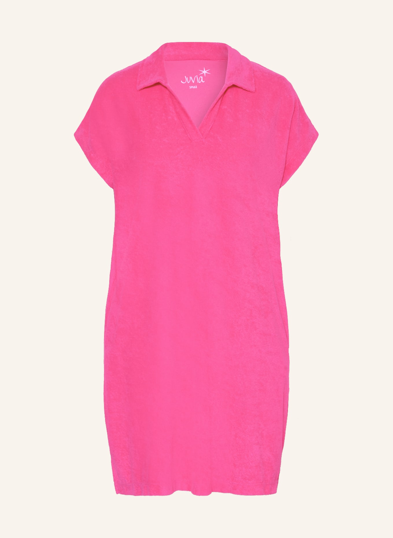 Juvia Terry dress SELINA, Color: PINK (Image 1)