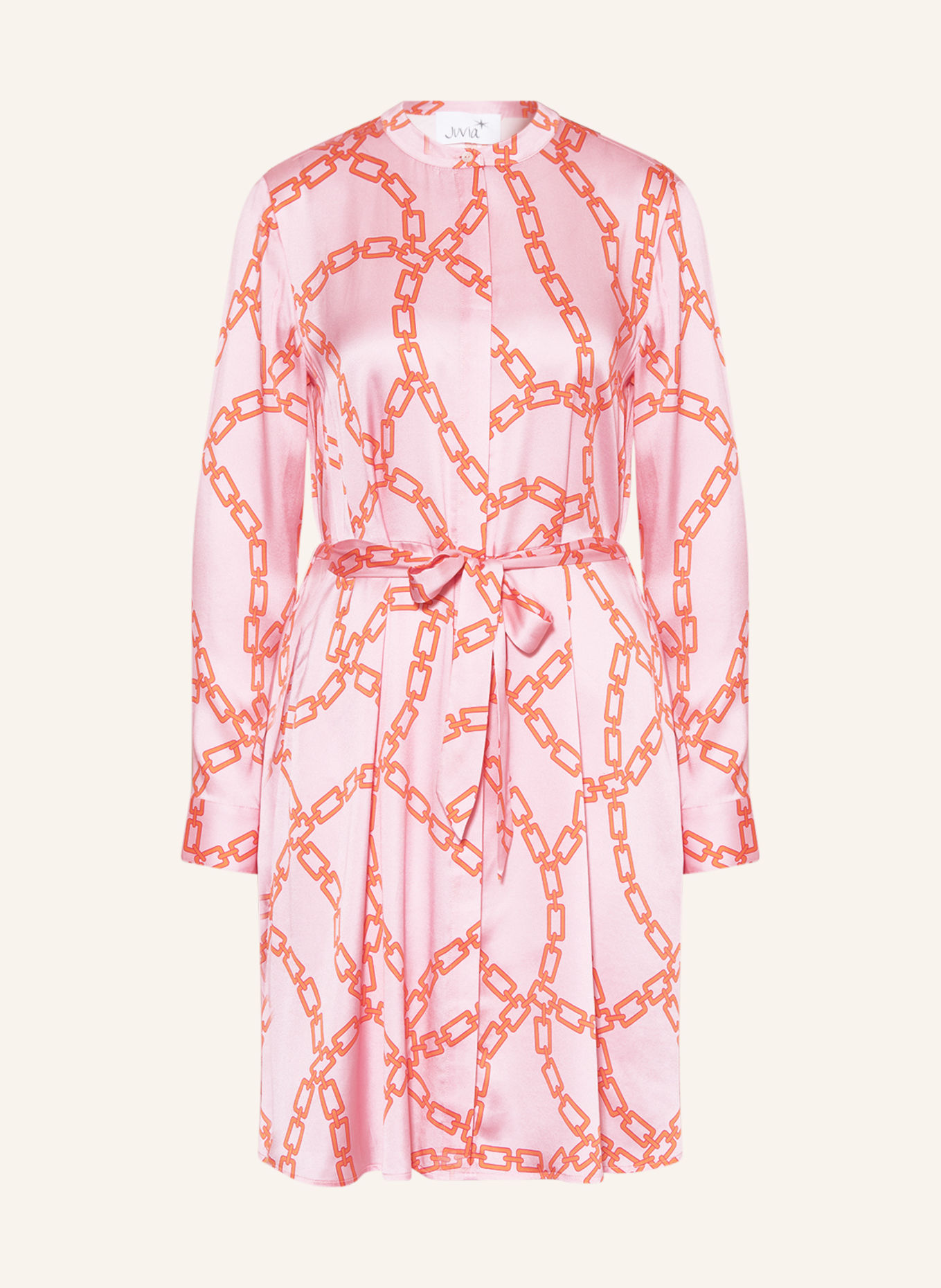 Juvia Silk dress EFFIE, Color: PINK/ ORANGE (Image 1)