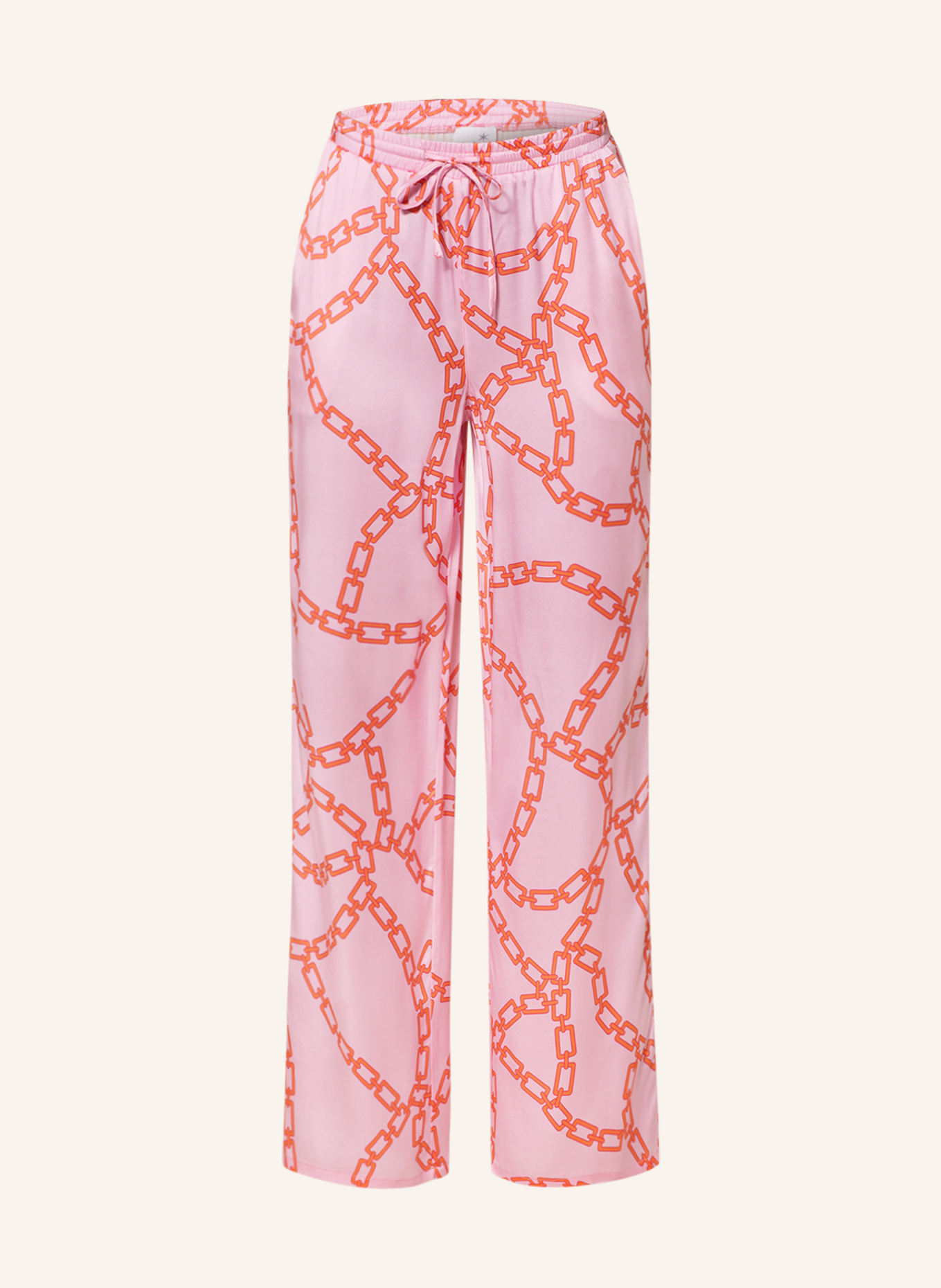 Juvia Silk pants PAOLA, Color: PINK/ ORANGE (Image 1)