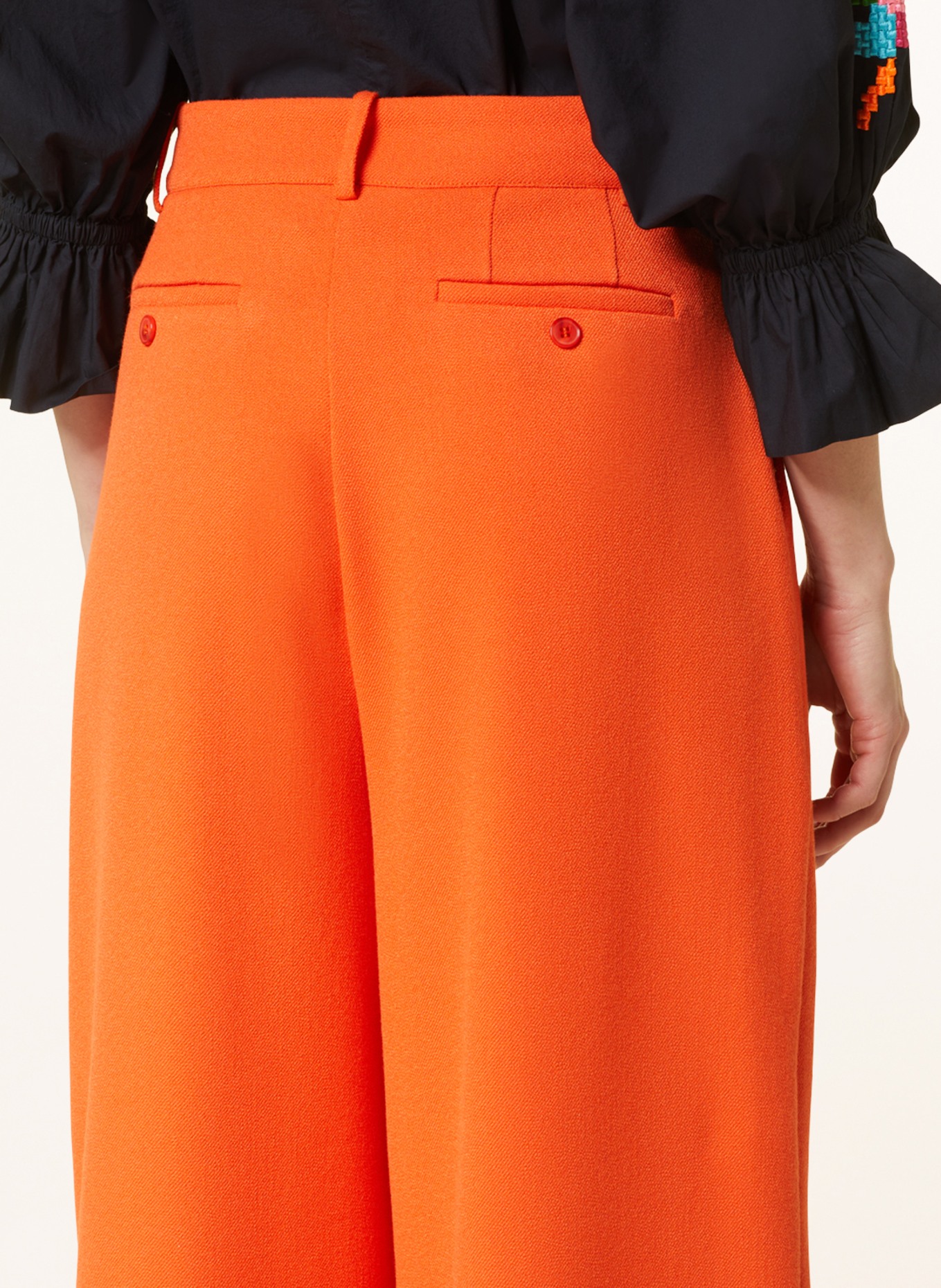 ESSENTIEL ANTWERP Wide leg trousers EMPLOYEE, Color: ORANGE (Image 5)