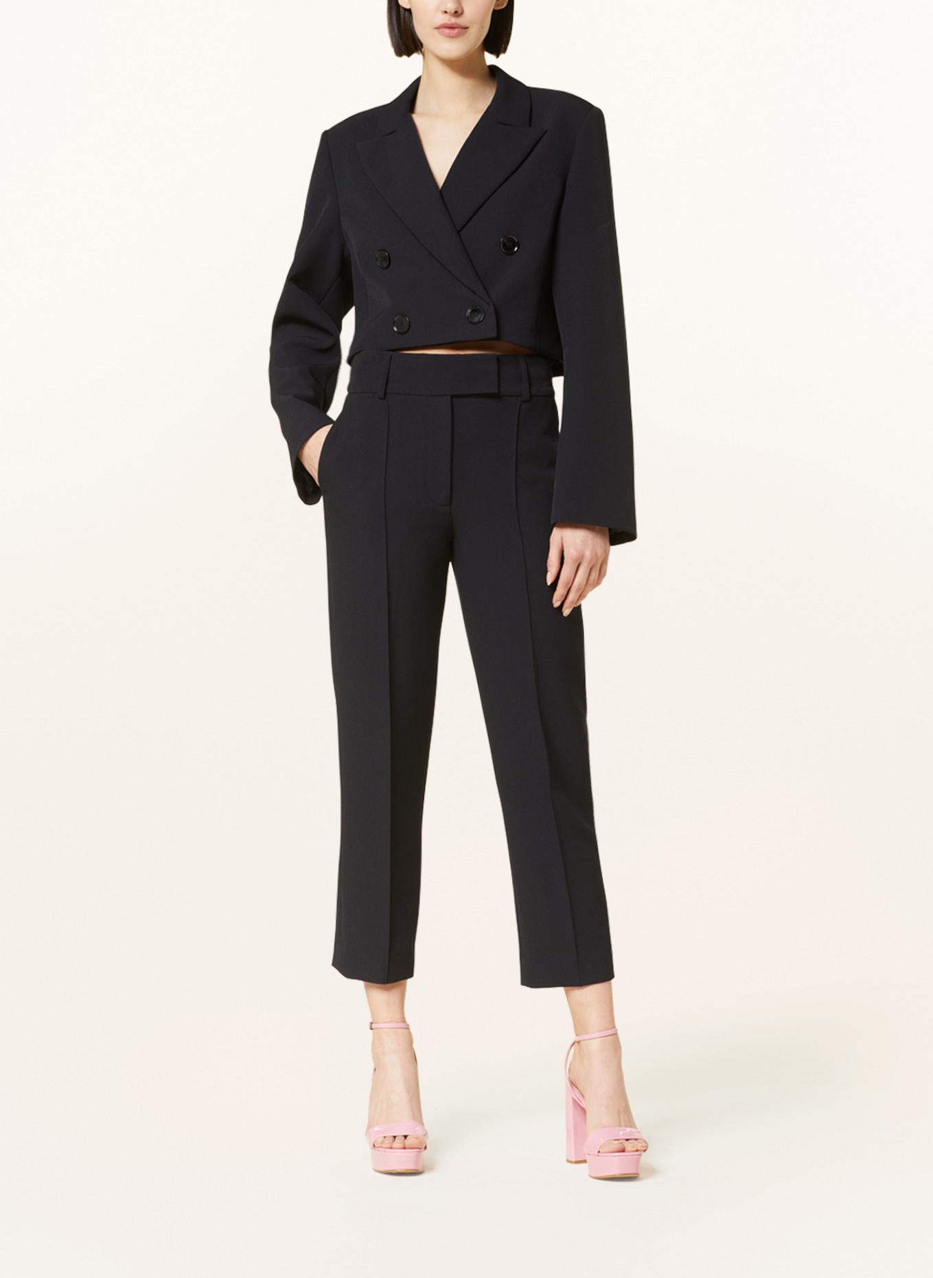 ESSENTIEL ANTWERP 7/8 trousers ECORD, Color: BLACK (Image 2)