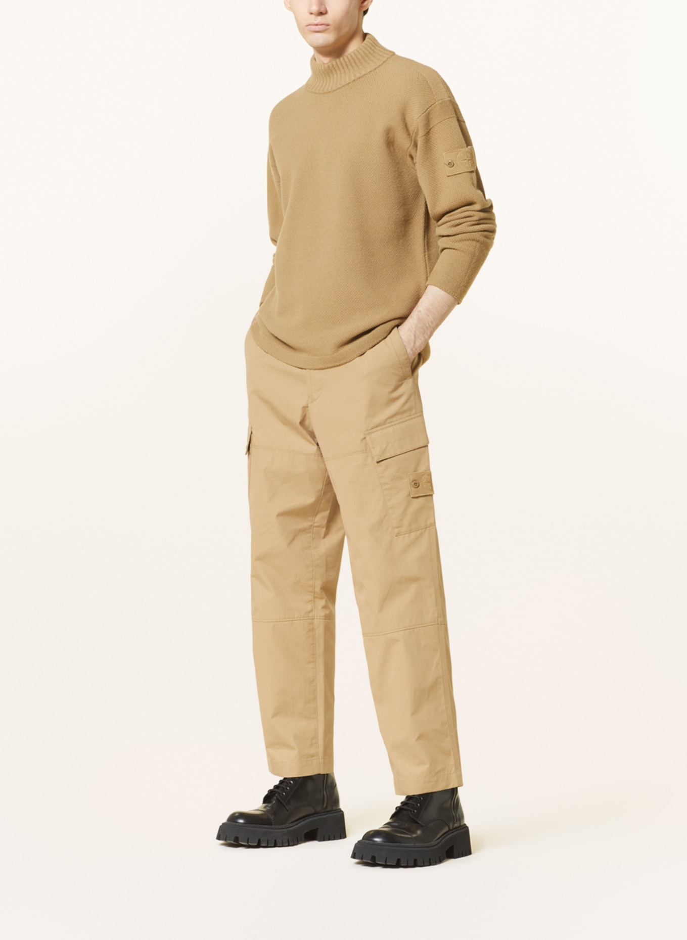 STONE ISLAND Cargo pants, Color: CAMEL (Image 2)