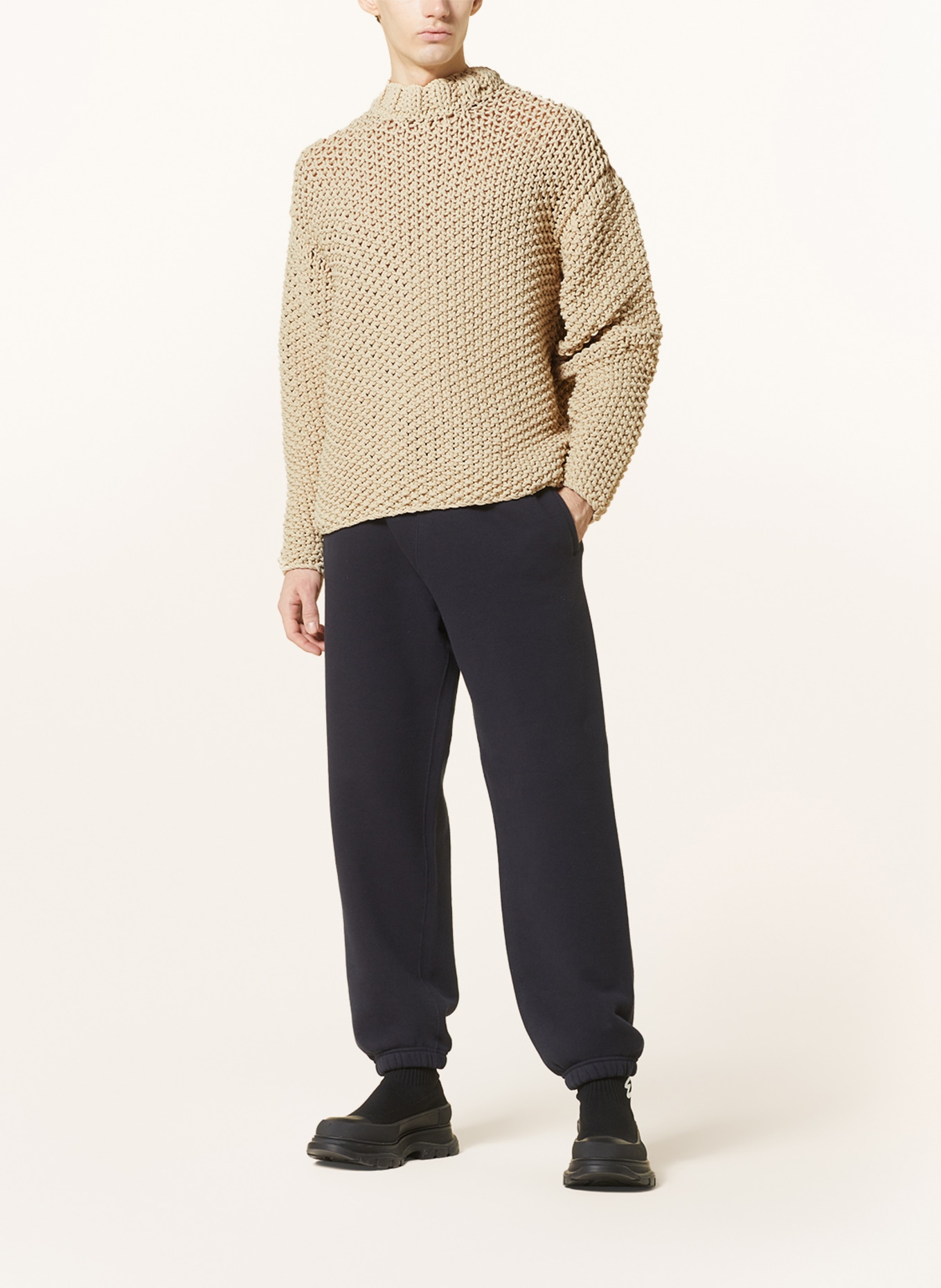 STONE ISLAND Sweater, Color: LIGHT BROWN (Image 3)