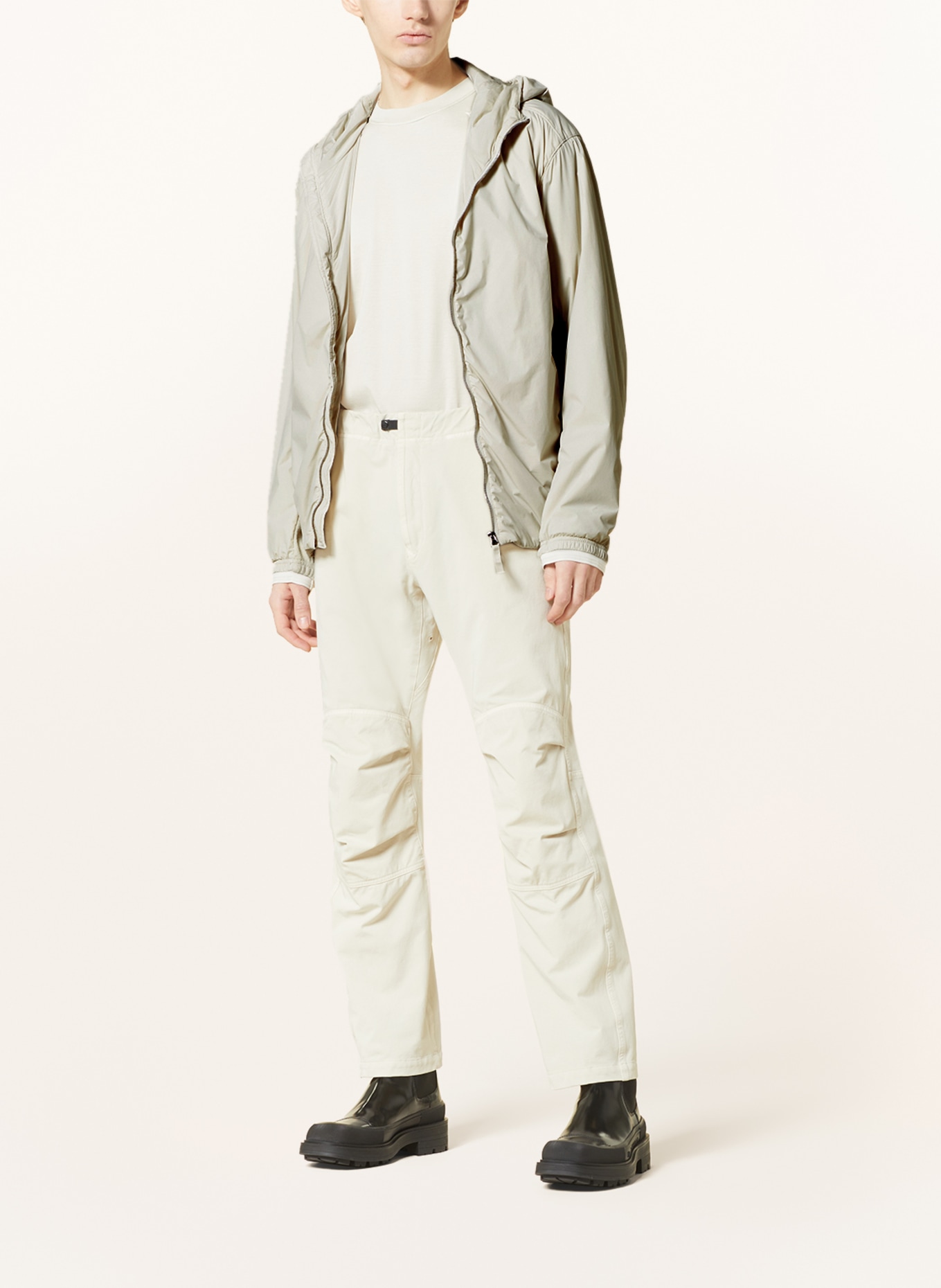 STONE ISLAND Jacket in mixed materials, Color: ECRU (Image 2)