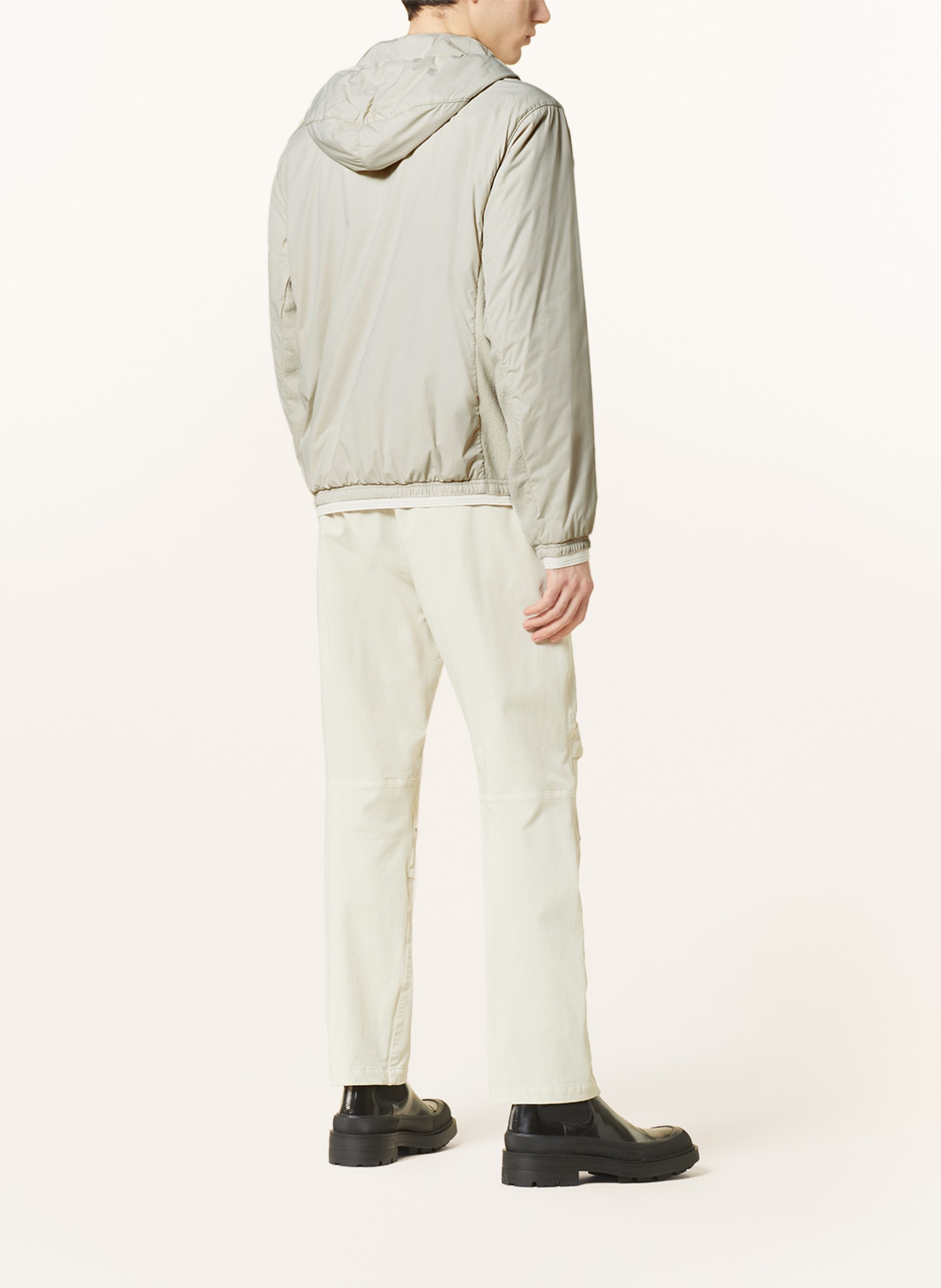 STONE ISLAND Jacket in mixed materials, Color: ECRU (Image 3)