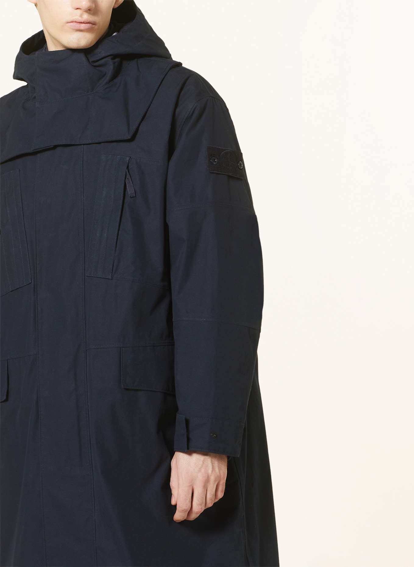 STONE ISLAND 3-in-1-down coat with detachable hood, Color: DARK BLUE (Image 6)