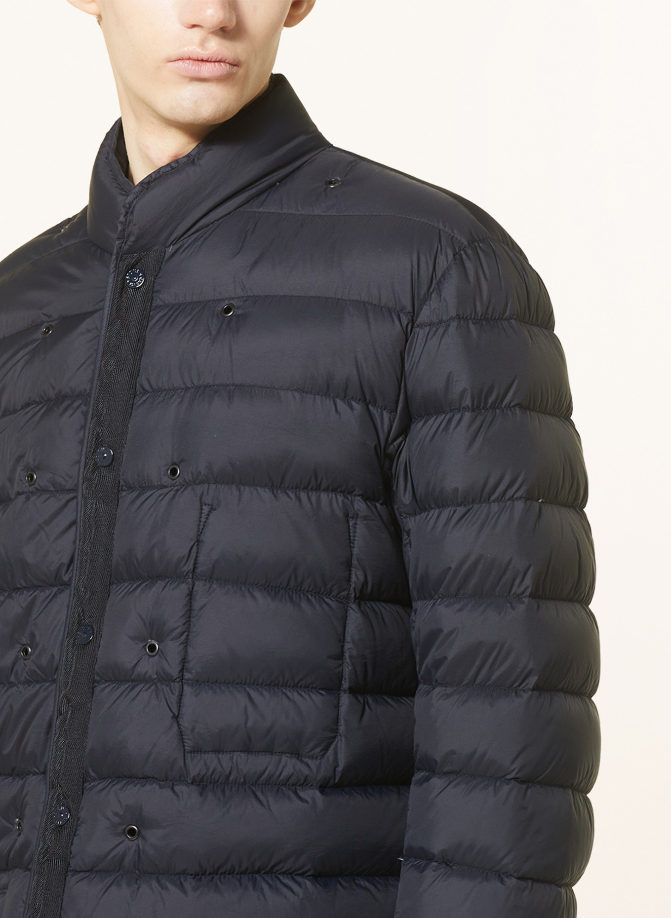 STONE ISLAND 3-in-1-down coat with detachable hood, Color: DARK BLUE (Image 8)