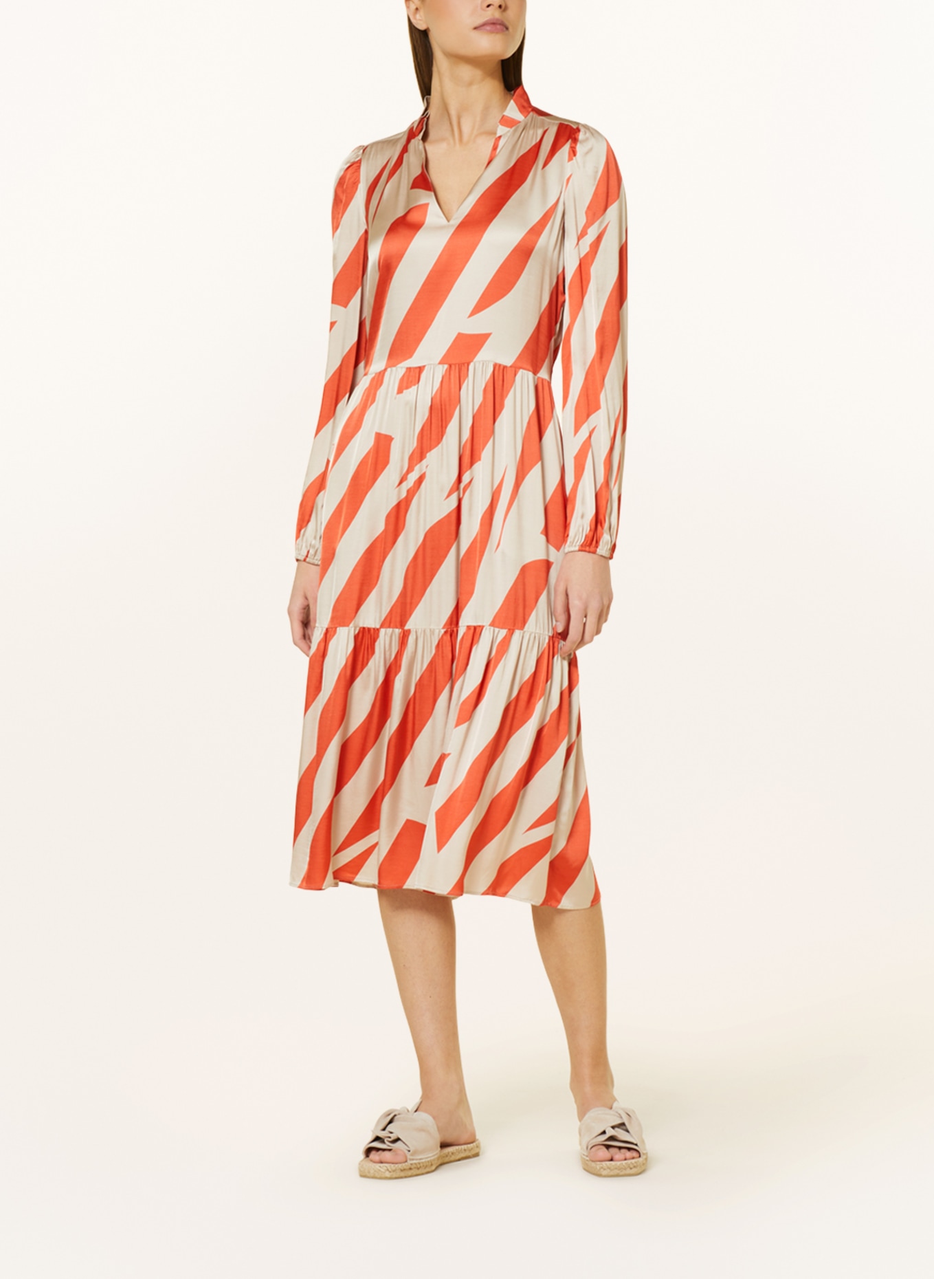 MARC AUREL Dress, Color: LIGHT BROWN/ ORANGE (Image 2)
