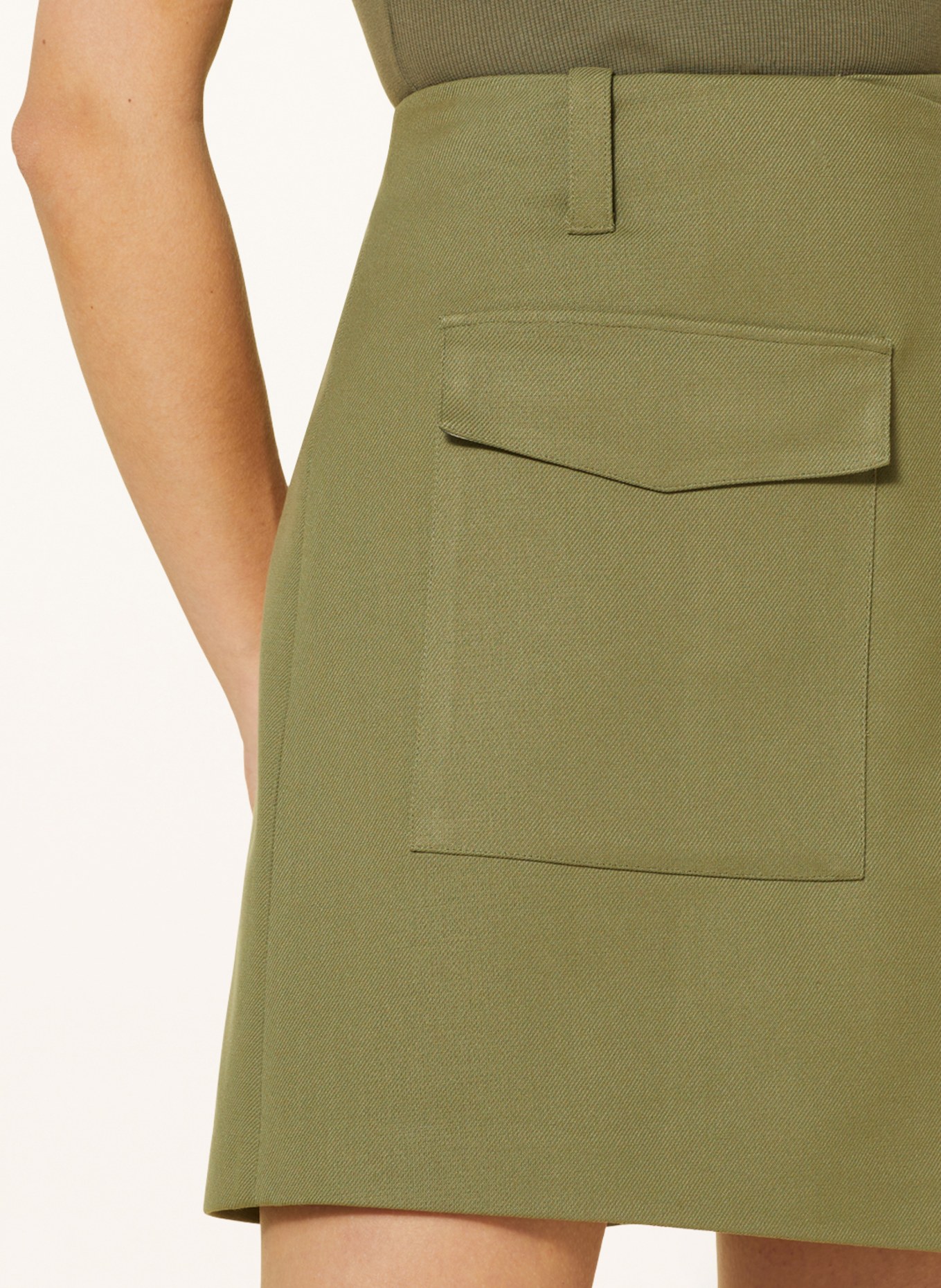 MARC AUREL Skirt in wrap look, Color: KHAKI (Image 4)