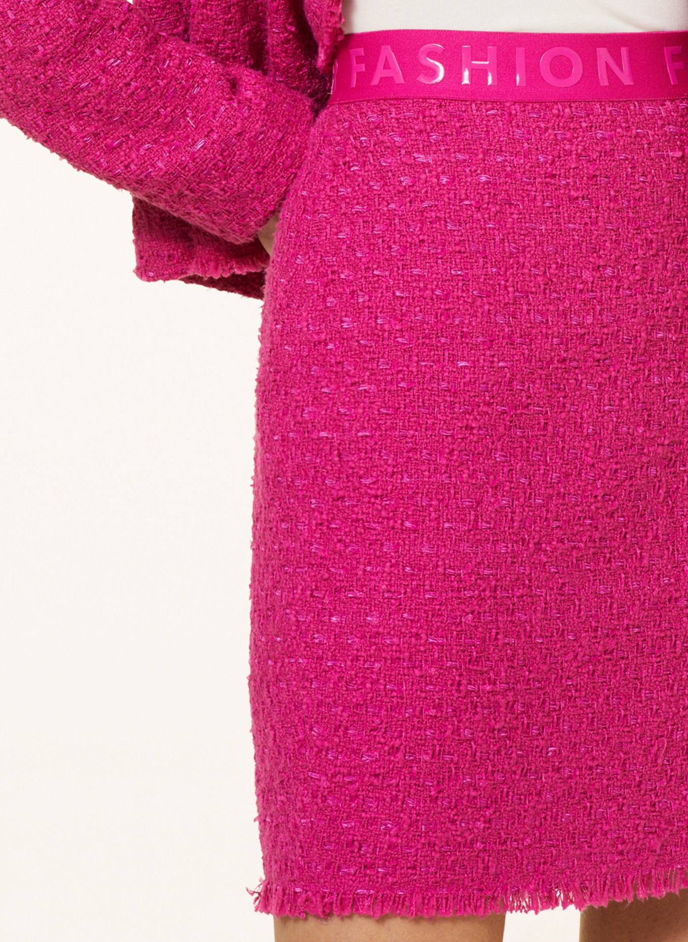 MARC AUREL Spódnica z tweedu, Kolor: MOCNORÓŻOWY (Obrazek 4)