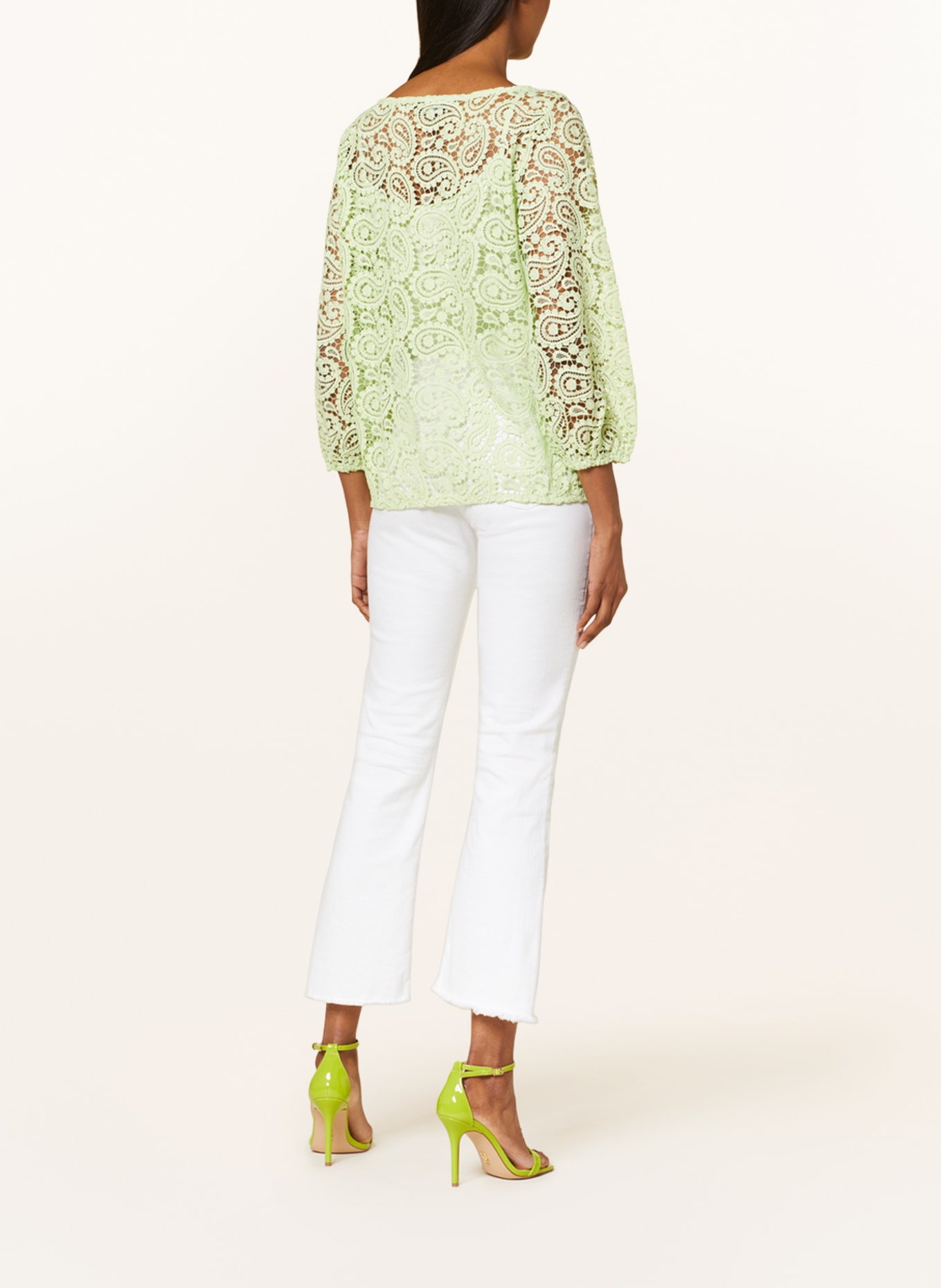 Lace on sale top sweater